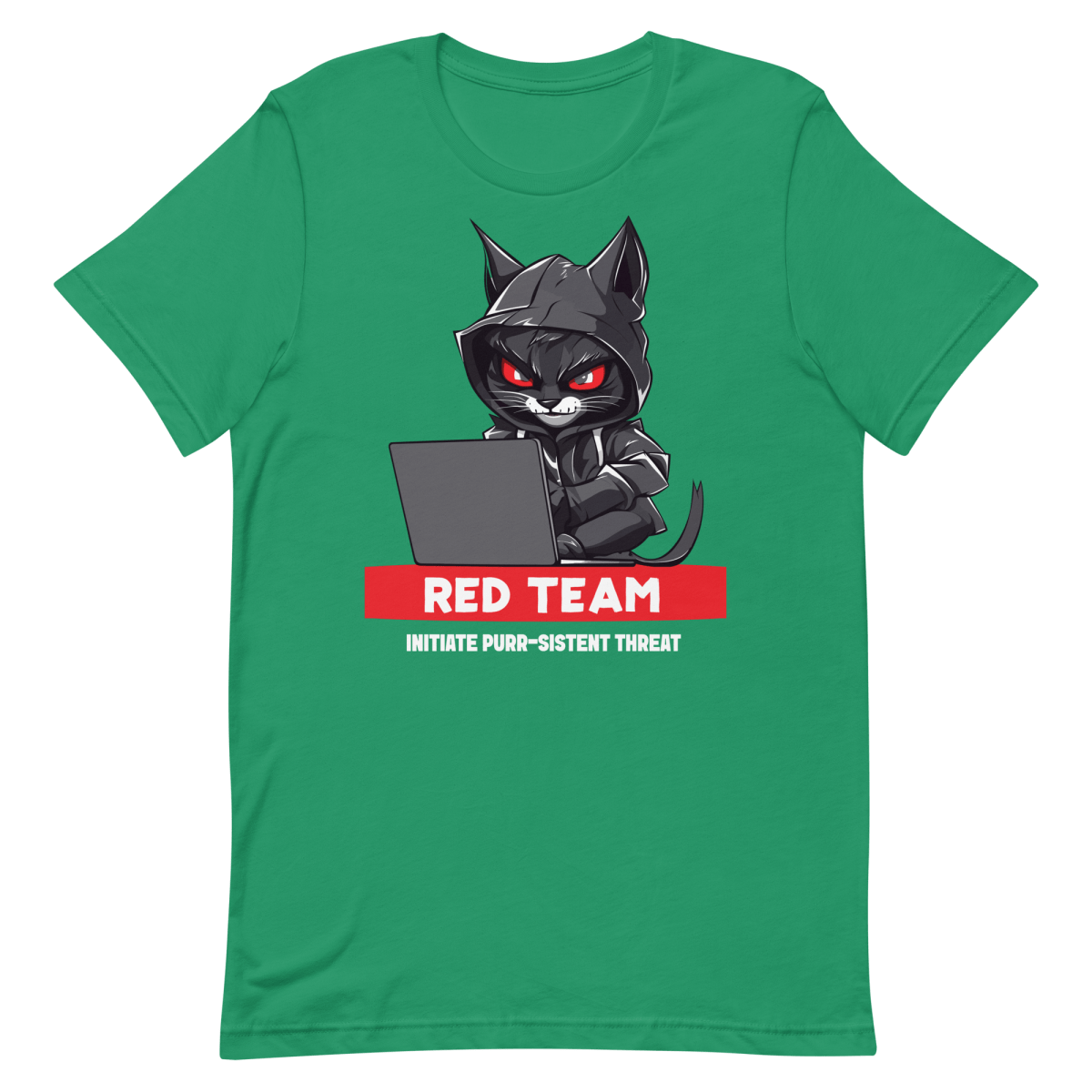 Purr - sistent Threat clever funny hacker - Developer T-shirt - techmerch.io