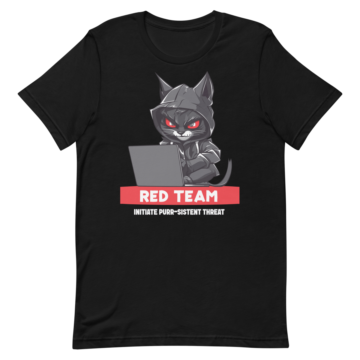 Purr - sistent Threat clever funny hacker - Developer T-shirt - techmerch.io