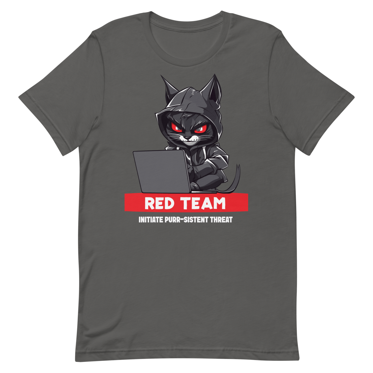 Purr - sistent Threat clever funny hacker - Developer T-shirt - techmerch.io
