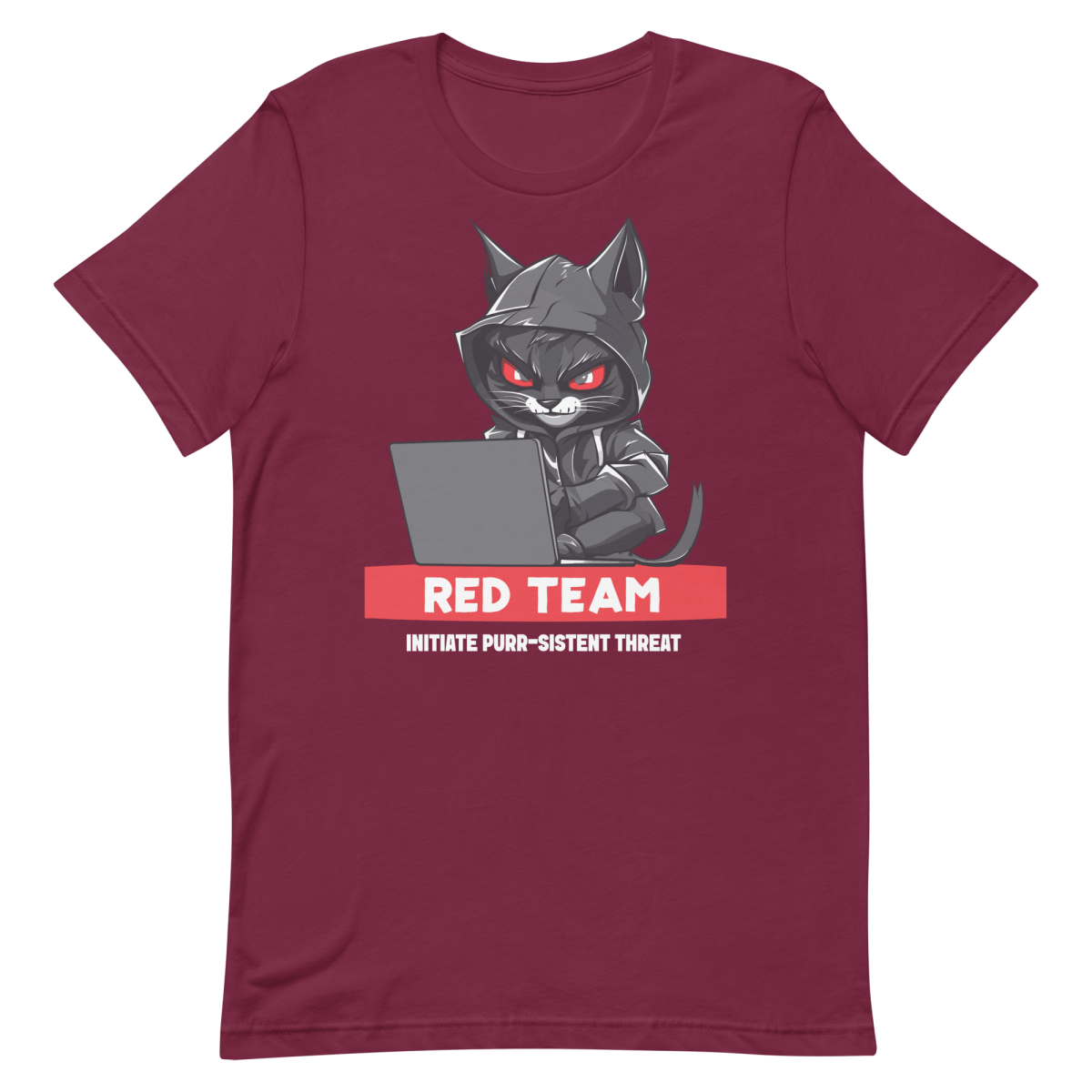 Purr - sistent Threat clever funny hacker - Developer T-shirt - techmerch.io