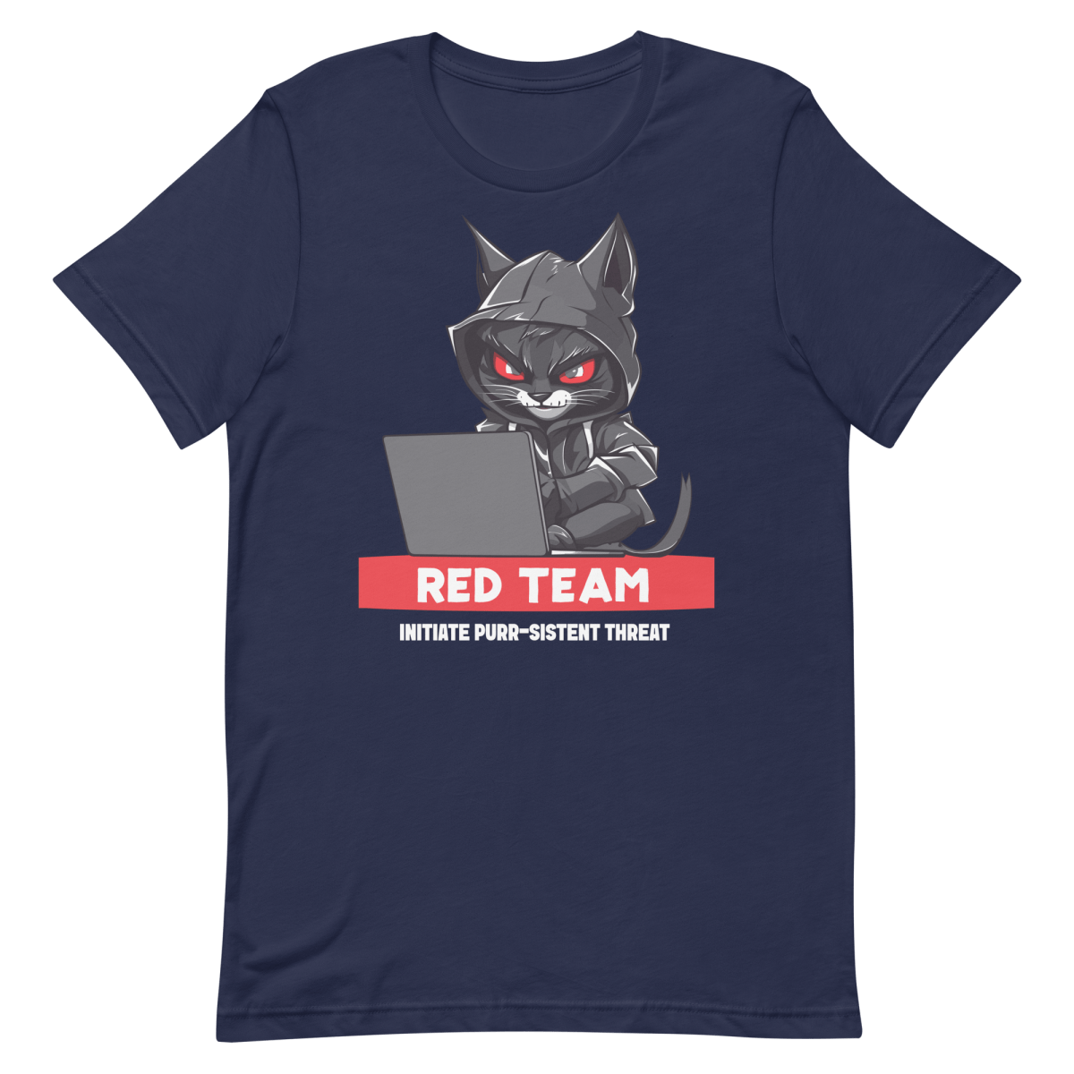 Purr - sistent Threat clever funny hacker - Developer T-shirt - techmerch.io