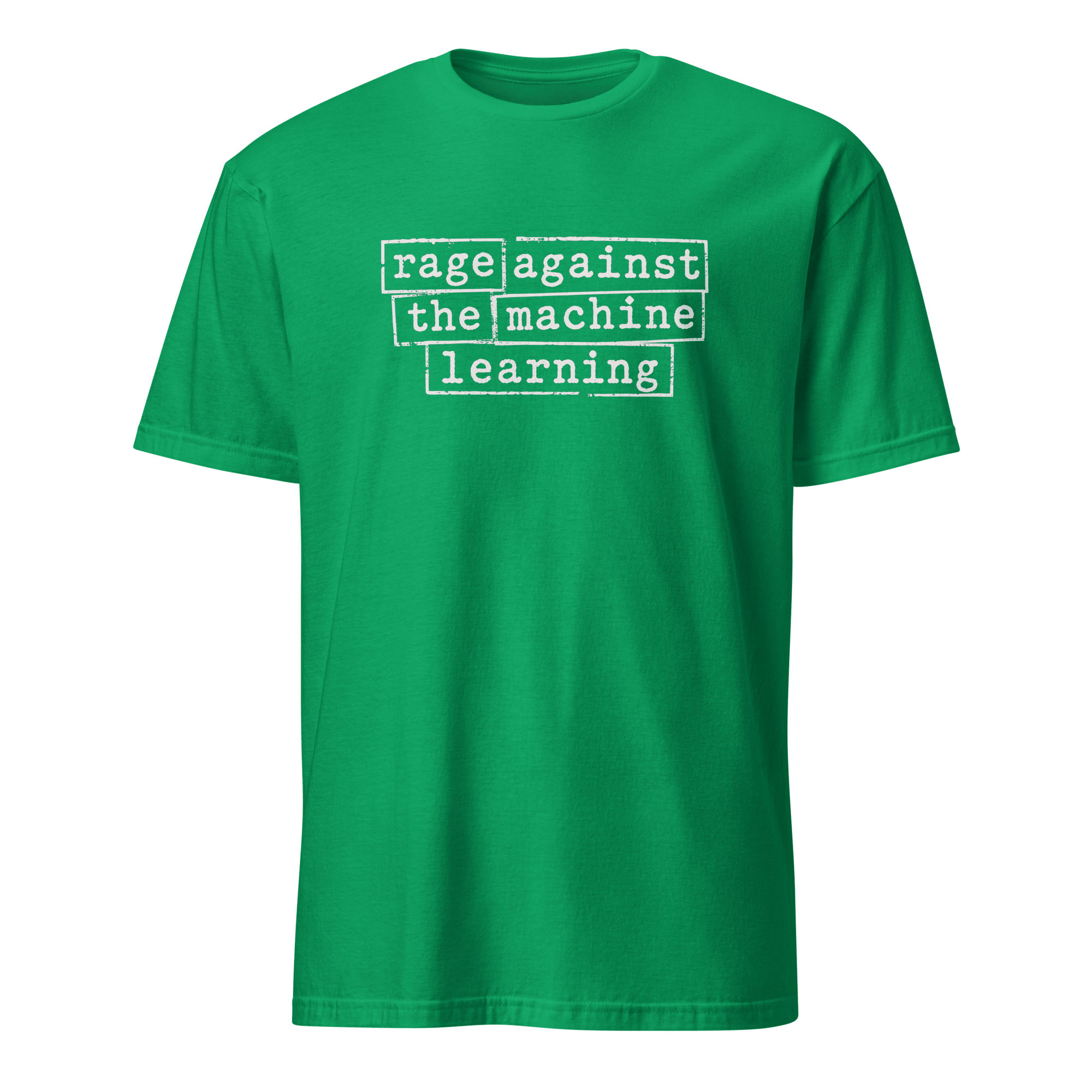 Rage Against the ML ai sarcastic satire - Developer T-shirt - techmerch.io