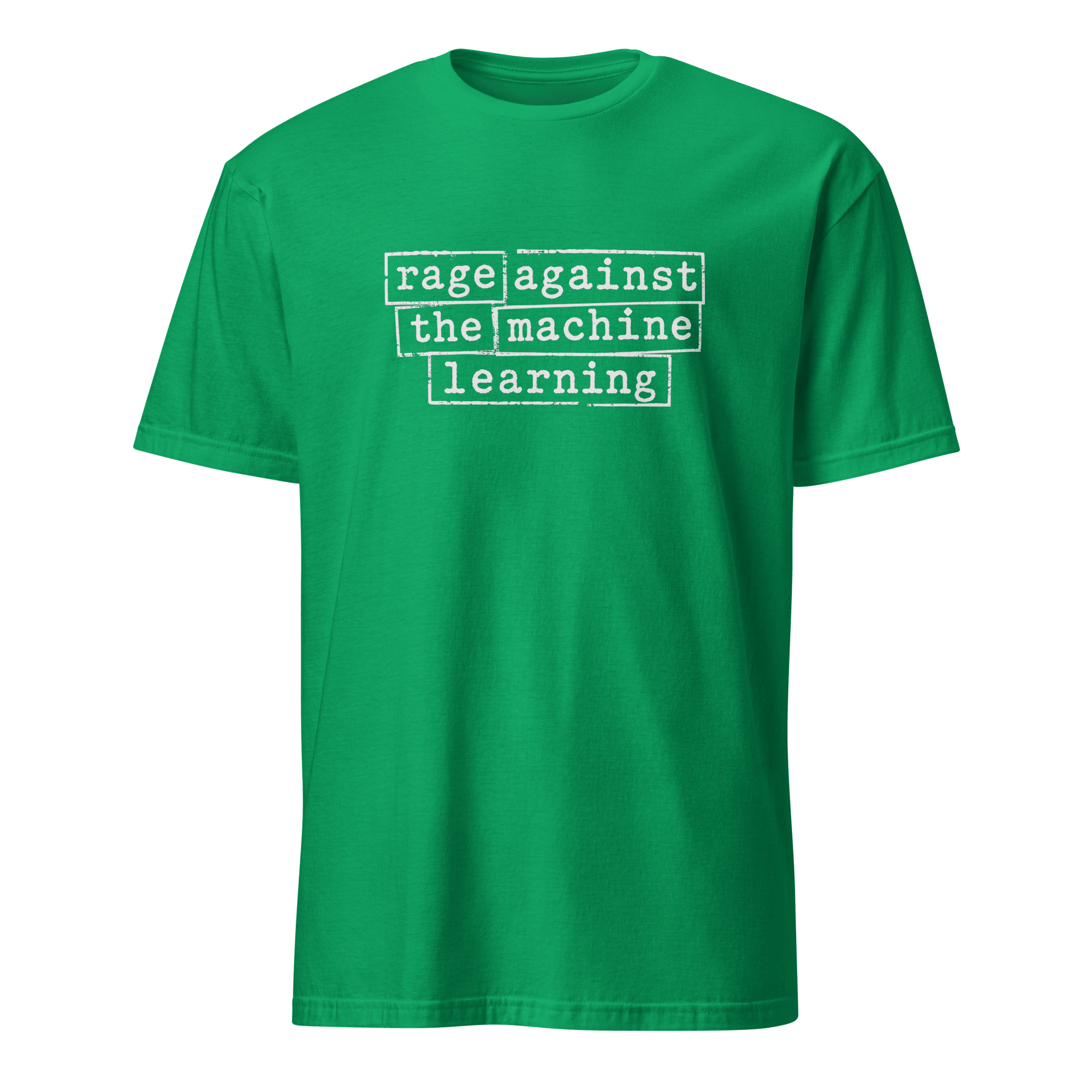 Rage Against the ML ai sarcastic satire - Developer T-shirt - techmerch.io