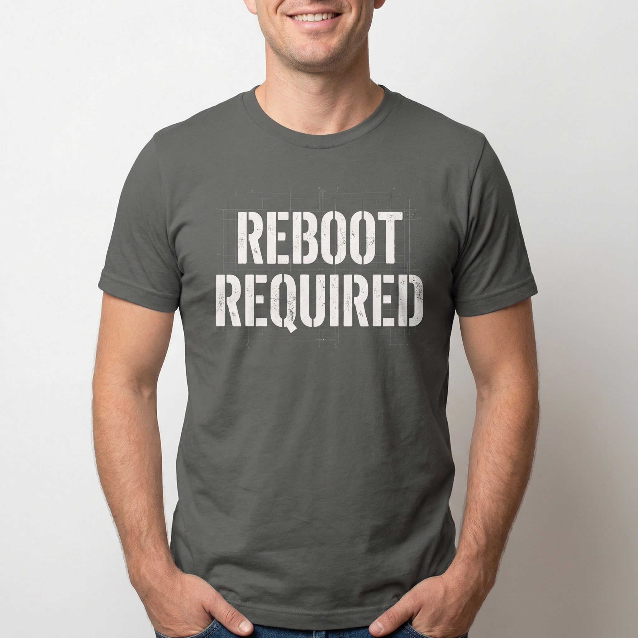 Reboot Required deadpan debugging full - search reboot required - Developer T-shirt - techmerch.io