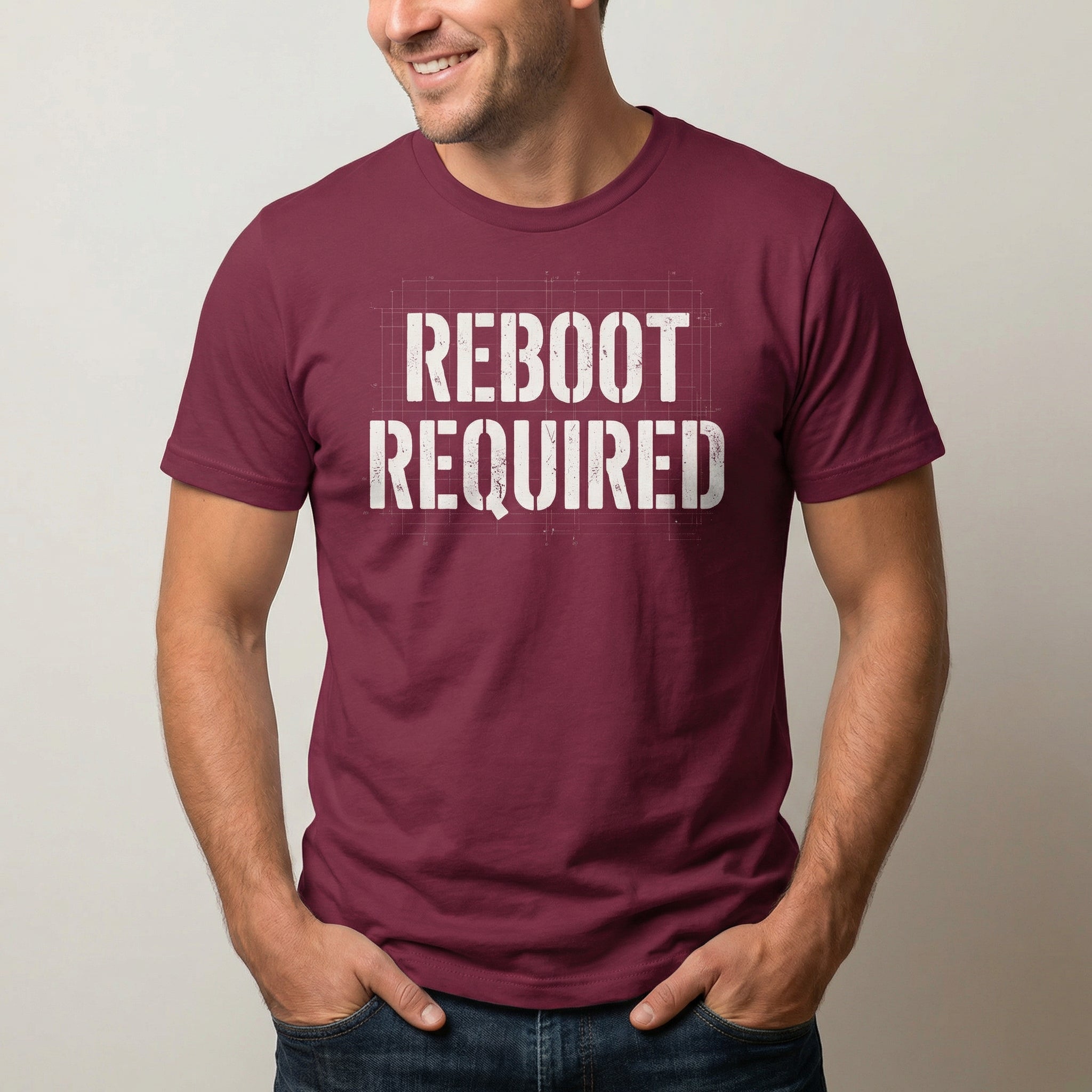 Reboot Required deadpan debugging full - search reboot required - Developer T-shirt - techmerch.io