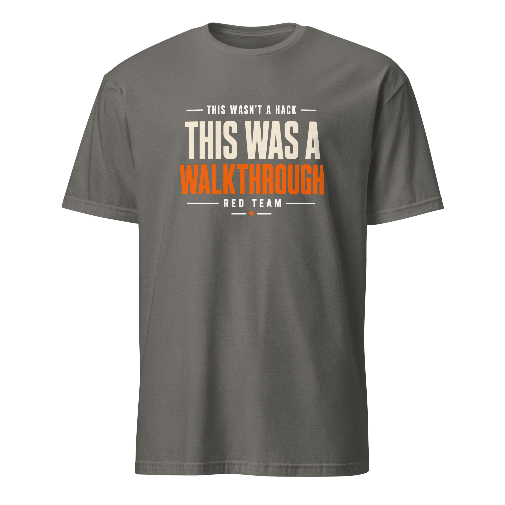 Red Team Walkthrough sarcastic satire security - Developer T-shirt - techmerch.io