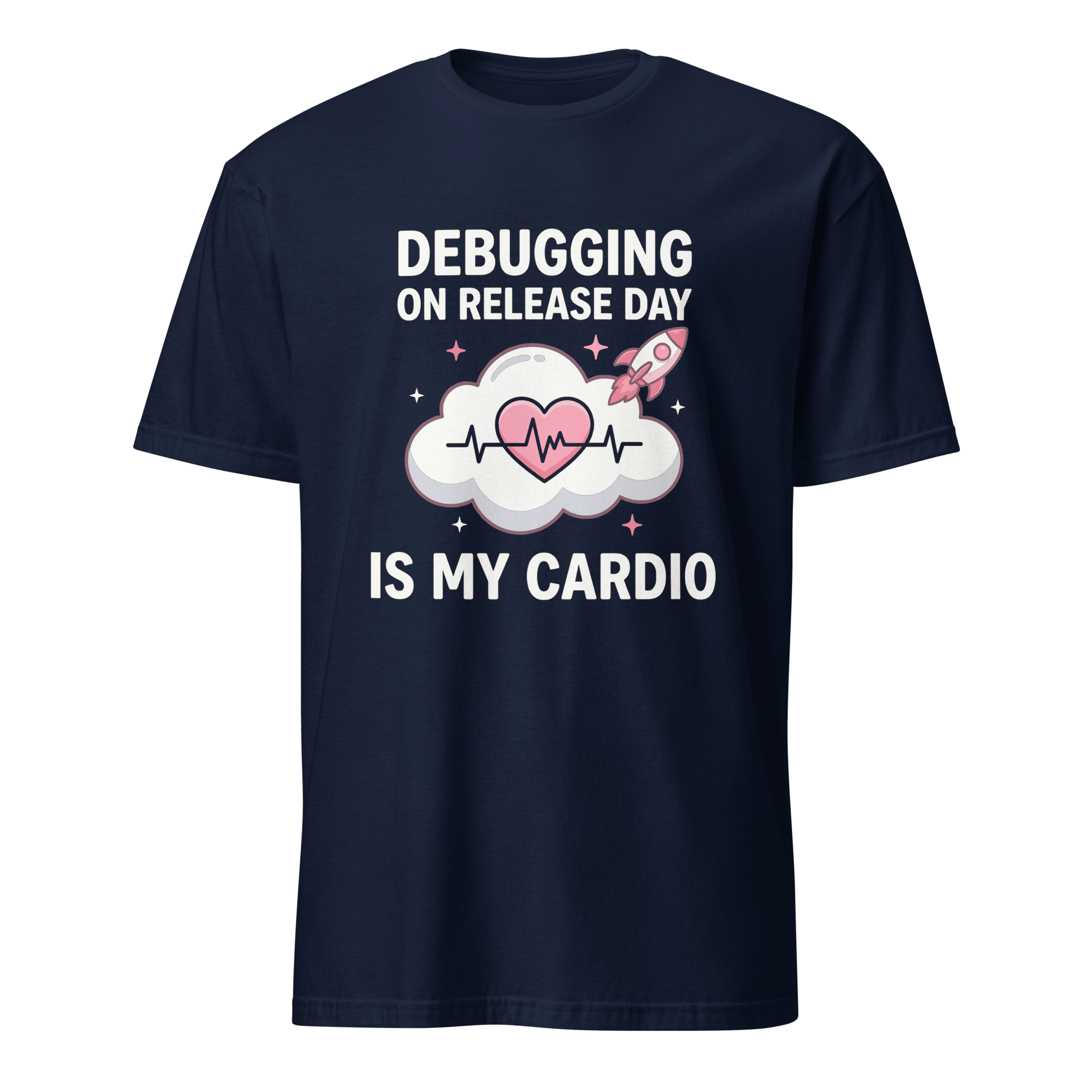 Release Day Cardio deadpan debugging deployment - Developer T-shirt - techmerch.io