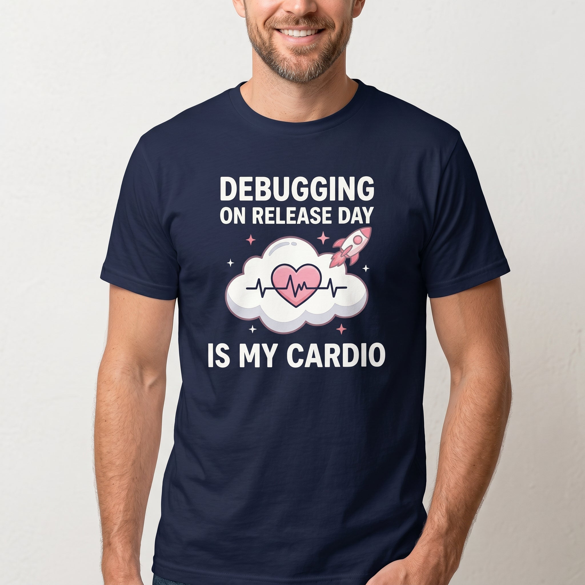 Release Day Cardio deadpan debugging deployment - Developer T-shirt - techmerch.io