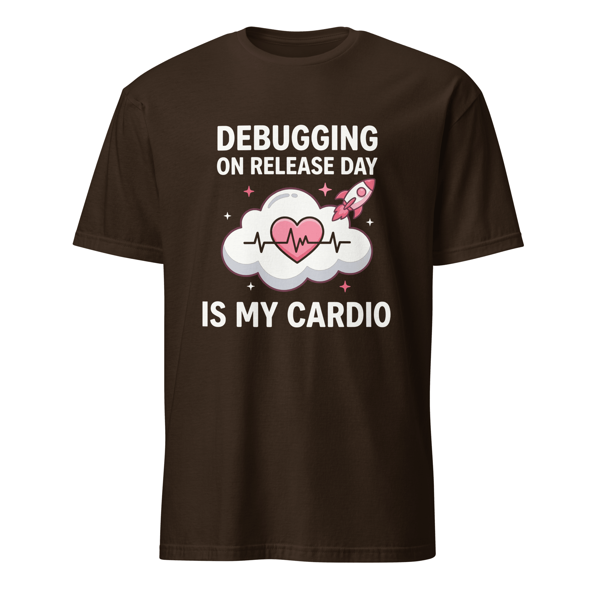 Release Day Cardio deadpan debugging deployment - Developer T-shirt - techmerch.io