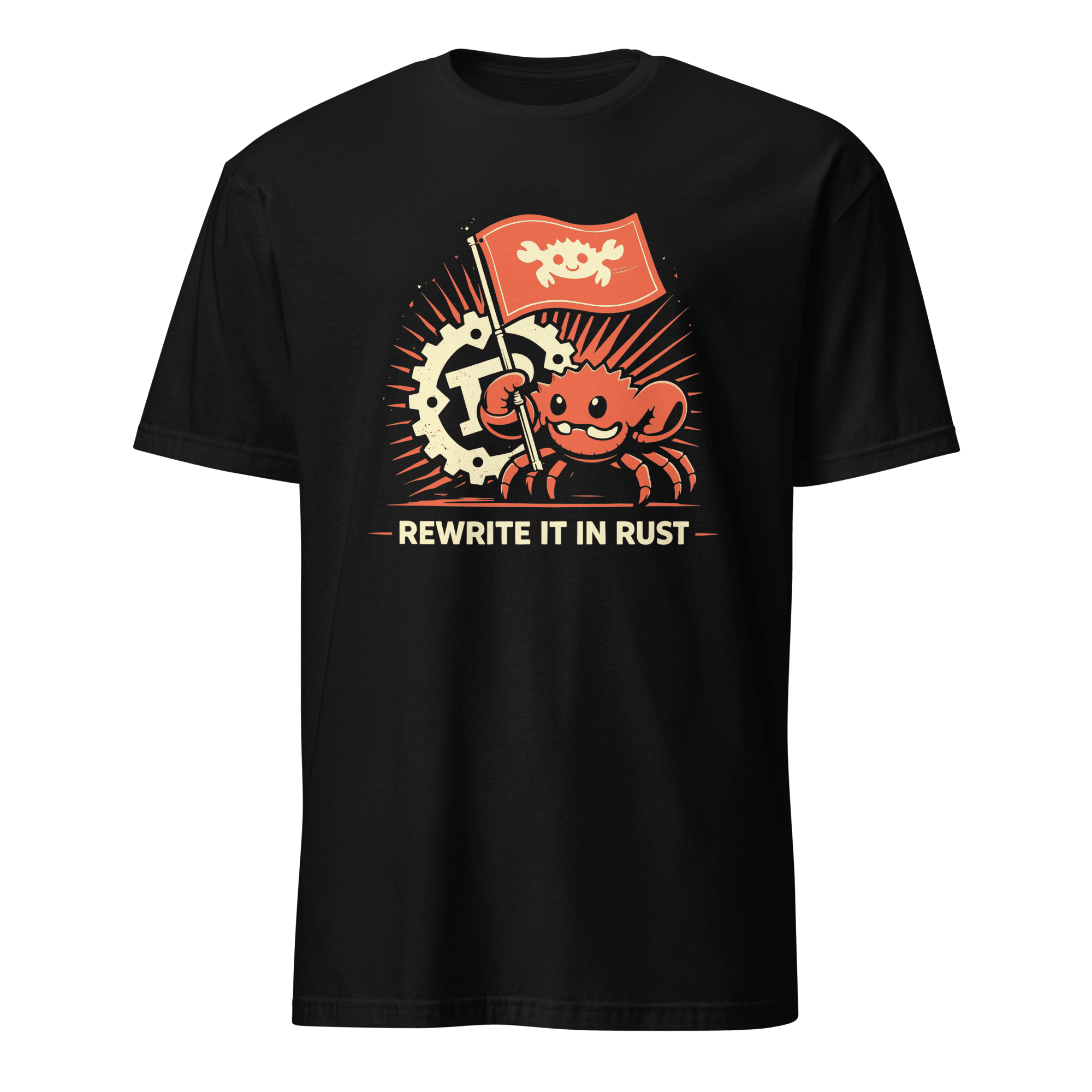 Rewrite It In Rust cartoon code full - search Rewrite It In Rust - Developer T-shirt - techmerch.io