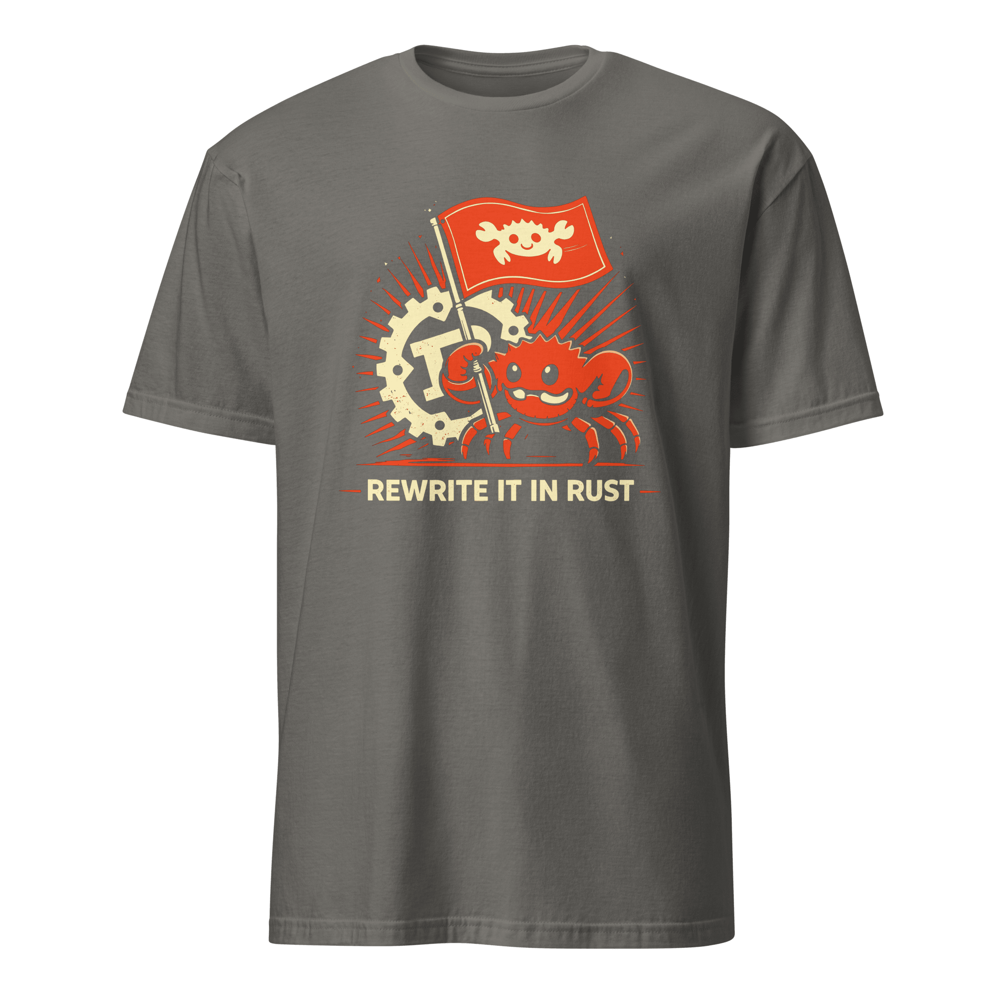 Rewrite It In Rust cartoon code full - search Rewrite It In Rust - Developer T-shirt - techmerch.io