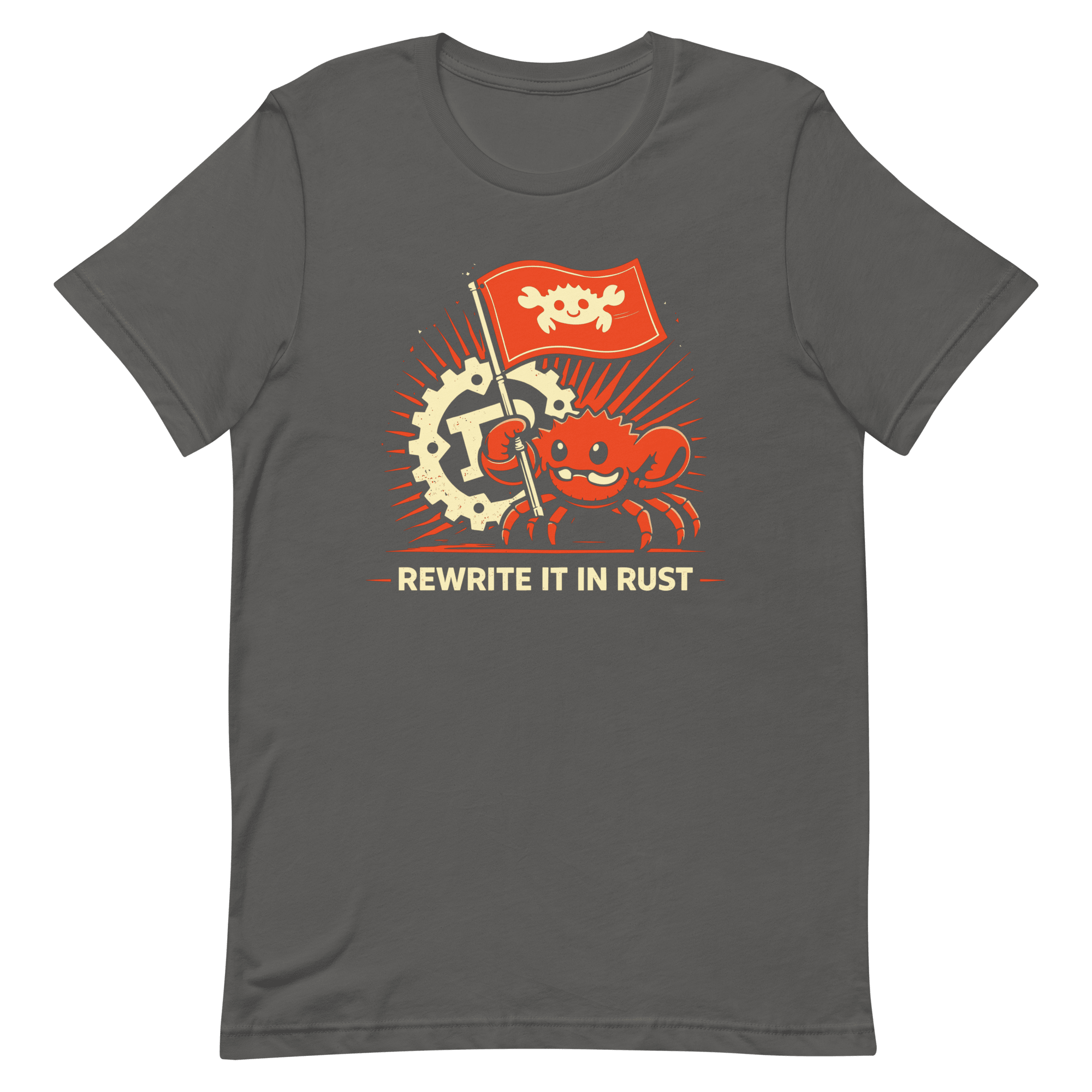 Rewrite It In Rust cartoon code full - search Rewrite It In Rust - Developer T-shirt - techmerch.io
