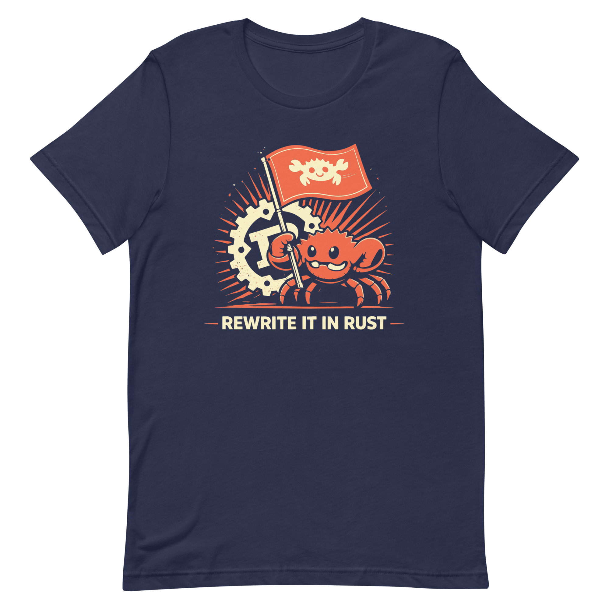 Rewrite It In Rust cartoon code full - search Rewrite It In Rust - Developer T-shirt - techmerch.io
