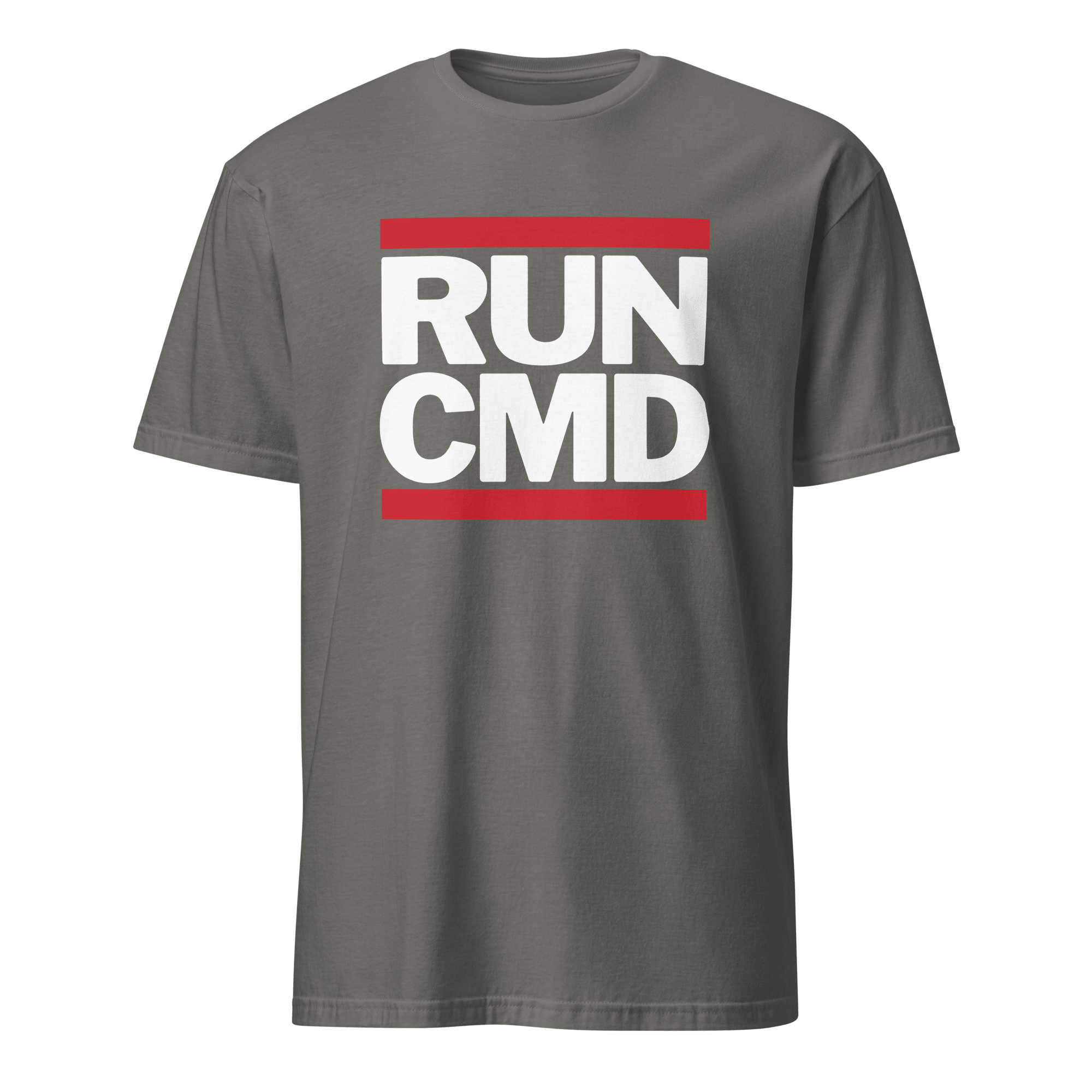 RUN CMD full-search run cmd minimalist statement - Developer T-shirt - techmerch.io