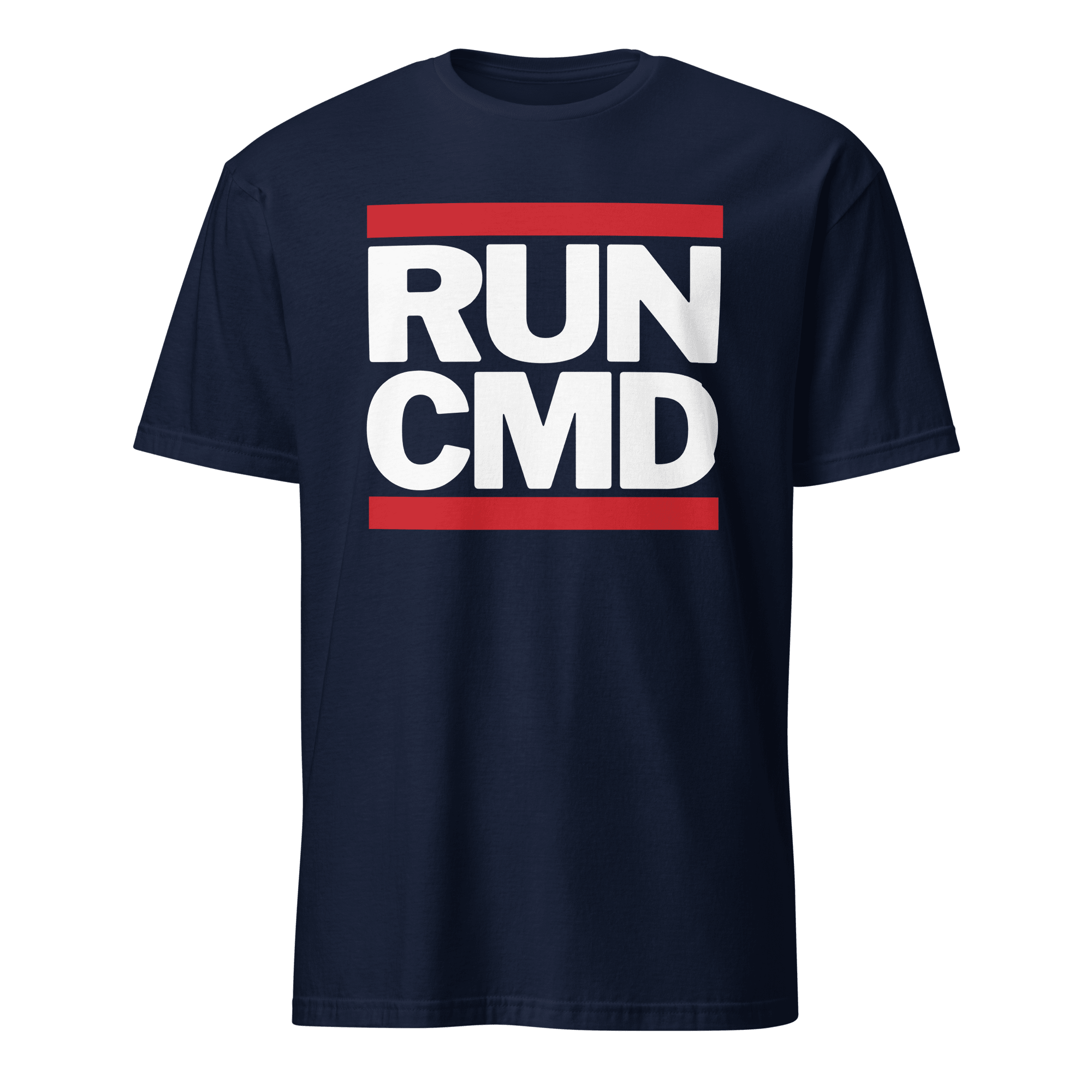 RUN CMD full - search run cmd minimalist statement - Developer T-shirt - techmerch.io