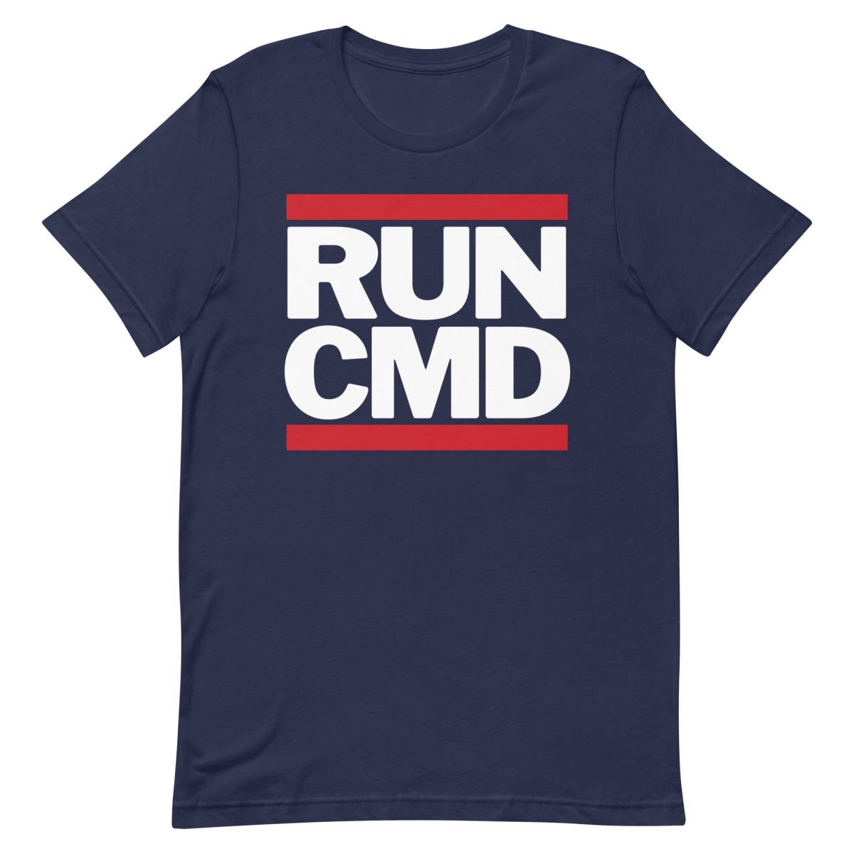 RUN CMD developer logo sysadmin - Developer T-shirt - techmerch.io
