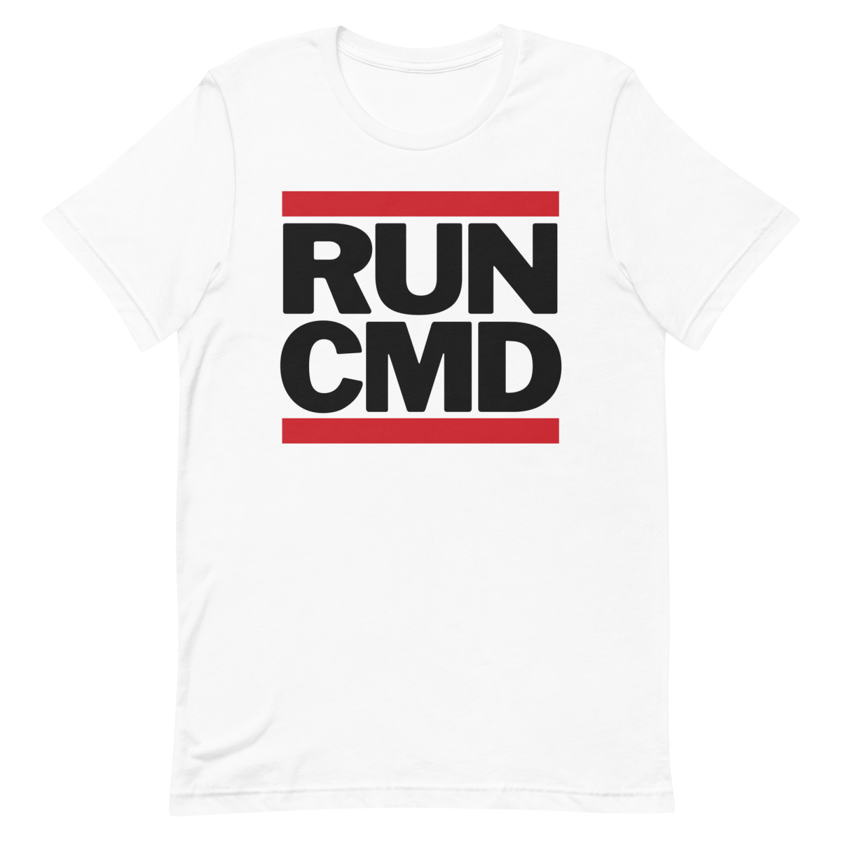 RUN CMD developer logo sysadmin - Developer T-shirt - techmerch.io