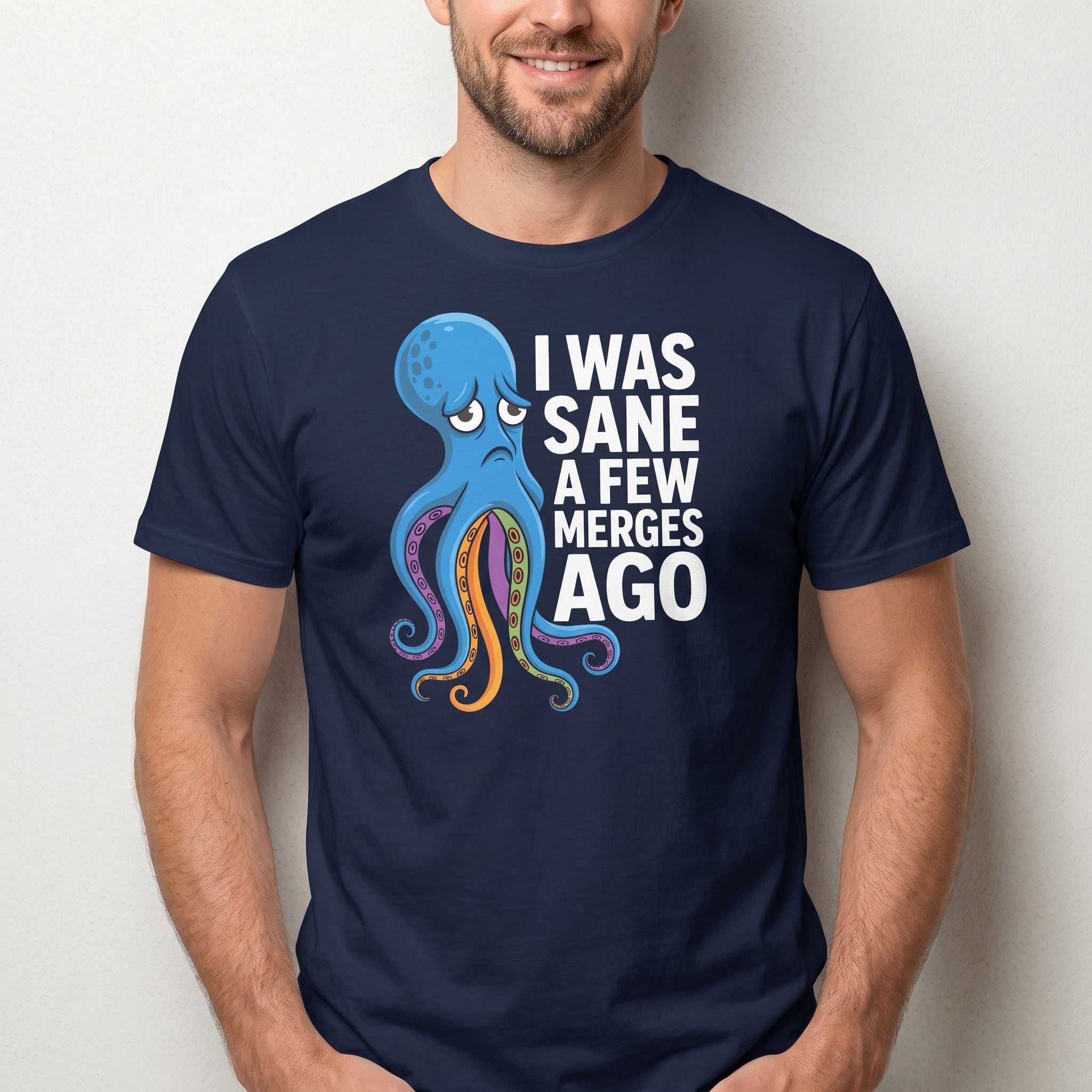 Sane Few Merges Ago full - search I Was Sane A Few Merges Ago git minimalist - Developer T-shirt - techmerch.io