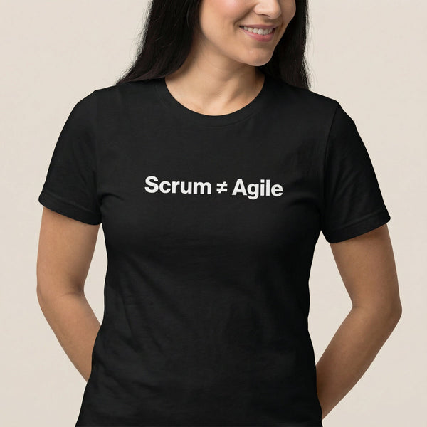 Scrum ≠ Agile agile full - search scrum agile statement - Developer T-shirt - techmerch.io