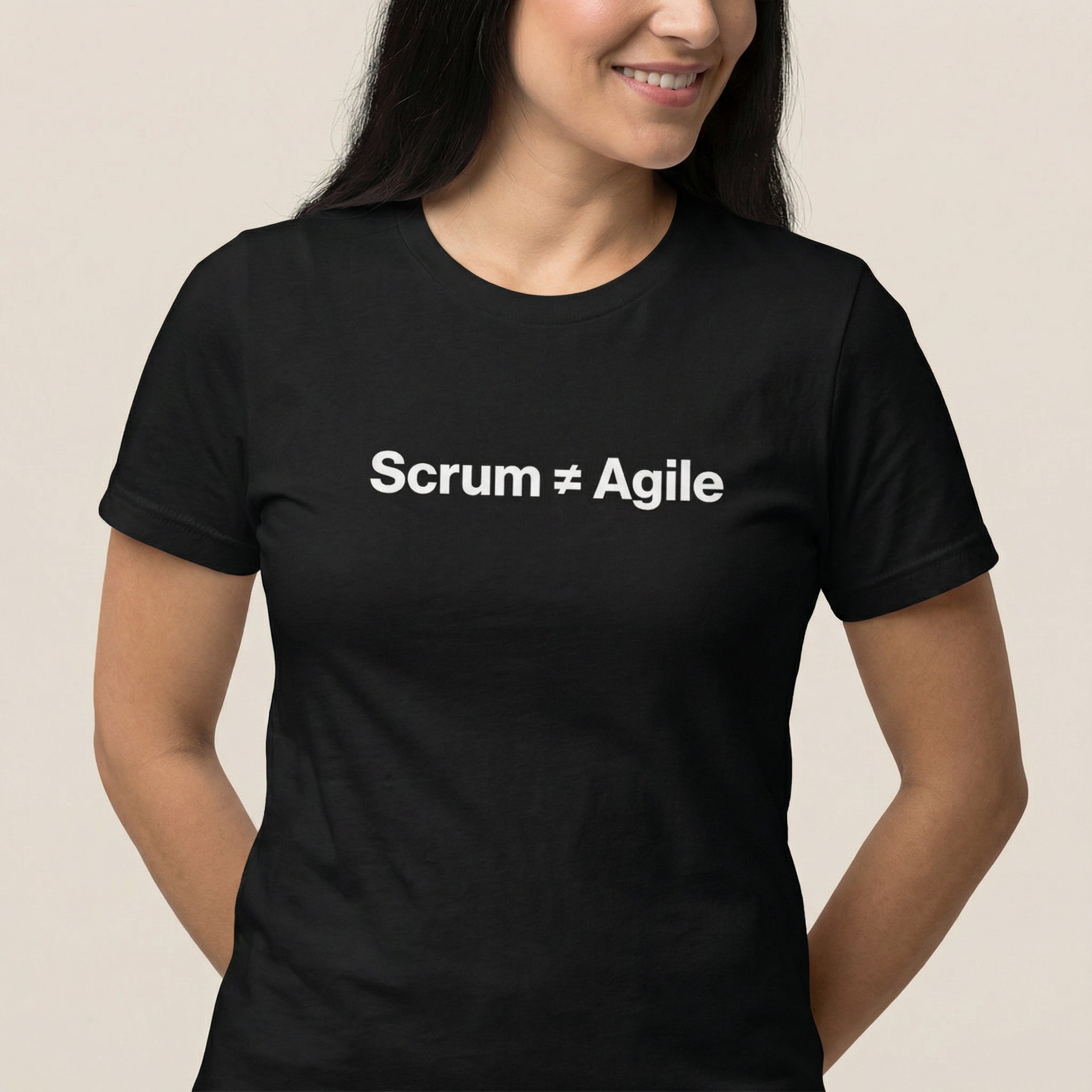 Scrum ≠ Agile agile full - search scrum agile statement - Developer T-shirt - techmerch.io