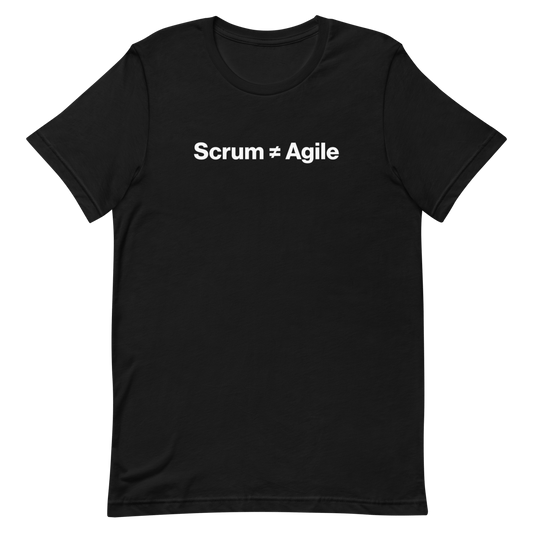 Scrum ≠ Agile agile clever developer - Developer T-shirt - techmerch.io