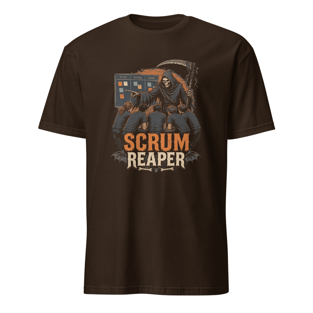 Scrum Reaper agile cartoon full-search Scrum Reaper - Developer T-shirt - techmerch.io