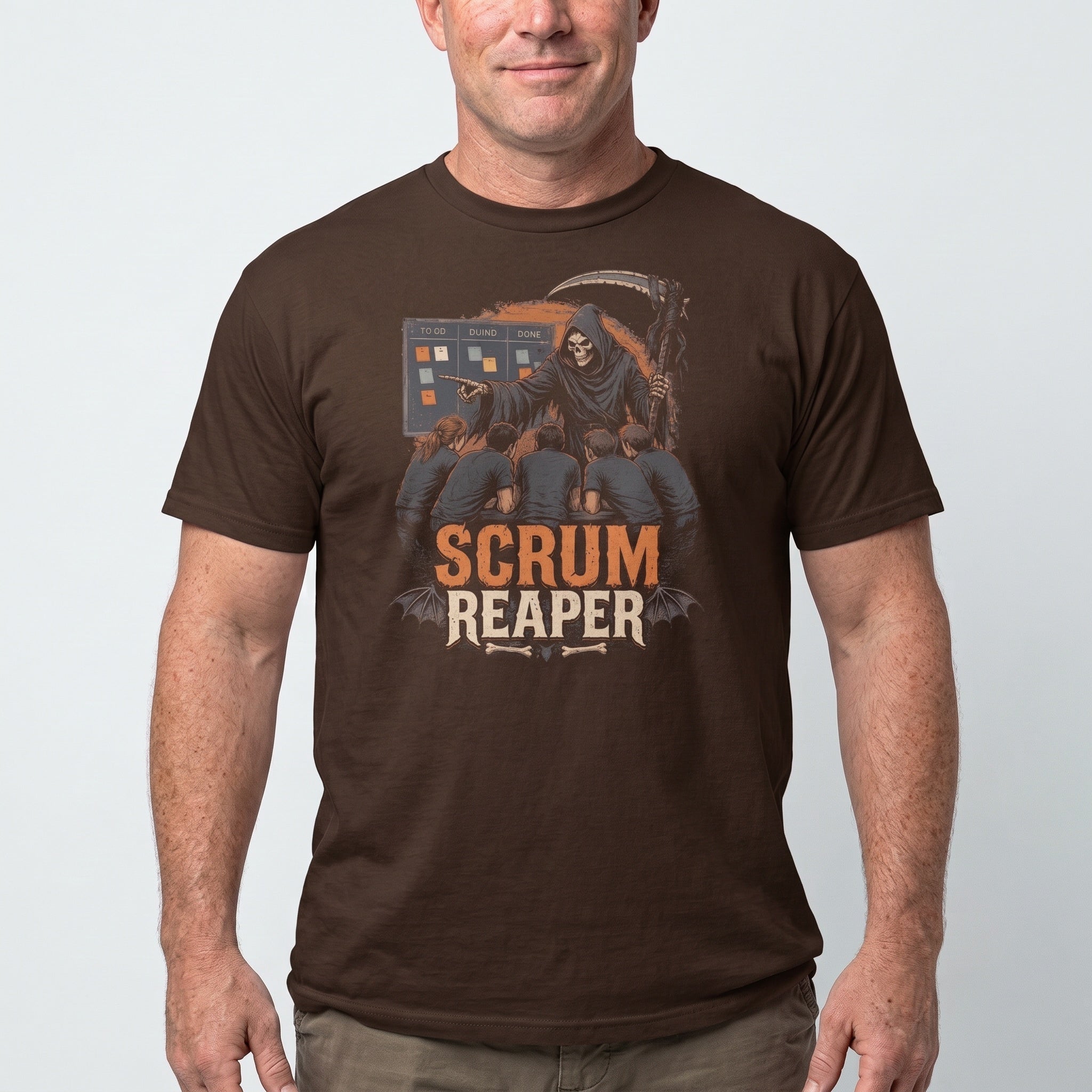 Scrum Reaper agile cartoon full-search Scrum Reaper - Developer T-shirt - techmerch.io