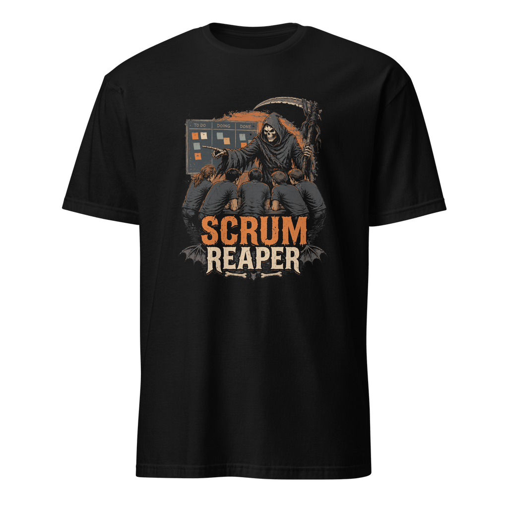 Scrum Reaper agile cartoon full-search Scrum Reaper - Developer T-shirt - techmerch.io