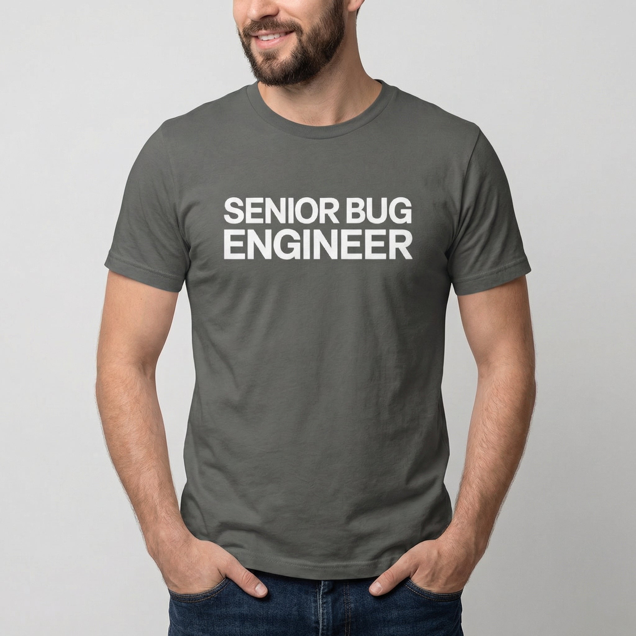 Senior Bug Engineer bugs debugging full - search senior bug engineer - Developer T-shirt - techmerch.io