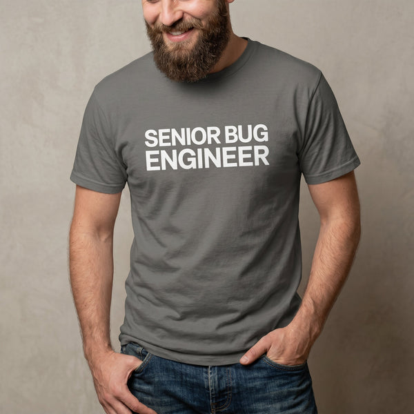 Senior Bug Engineer bugs debugging full - search senior bug engineer - Developer T-shirt - techmerch.io