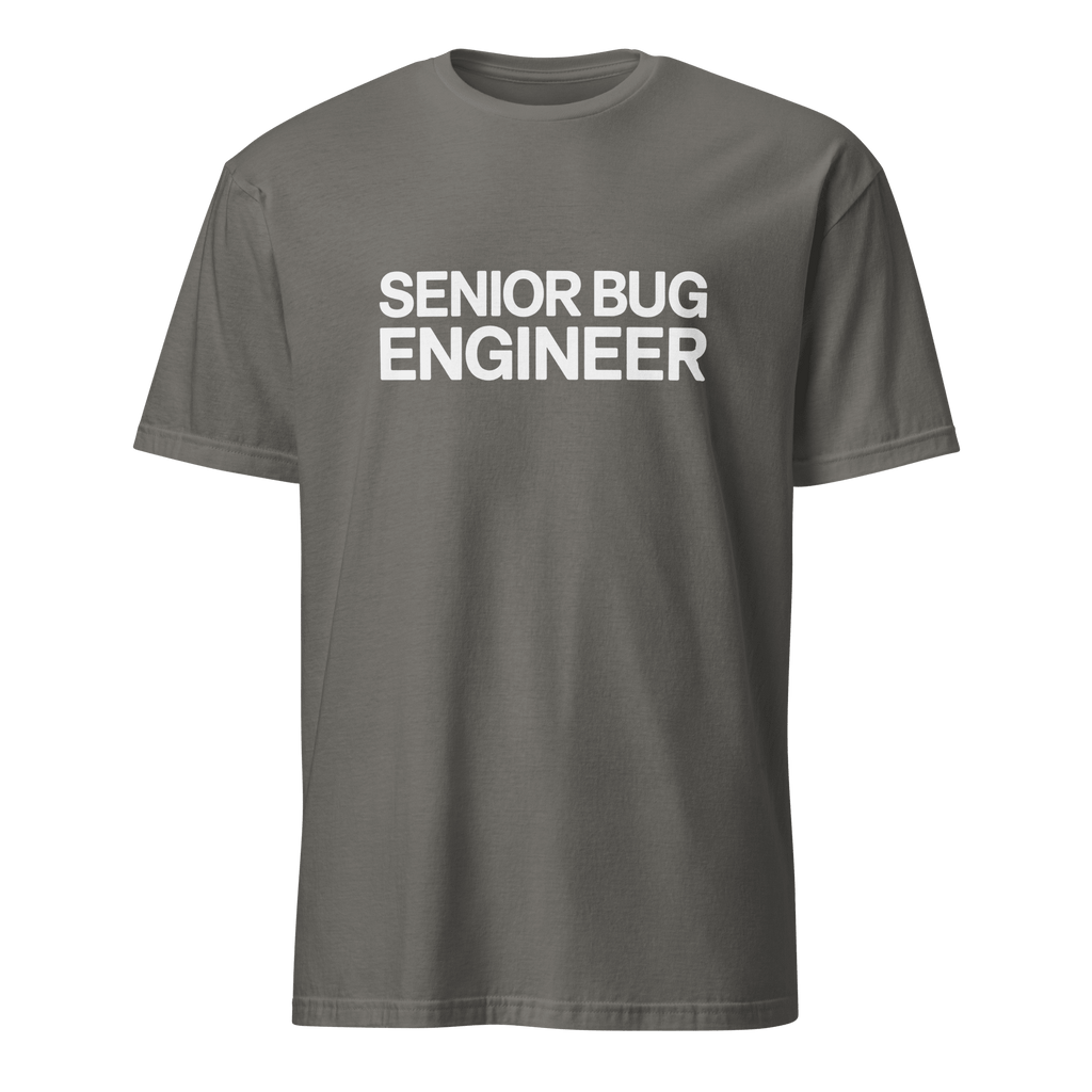 Senior Bug Engineer bugs debugging full - search senior bug engineer - Developer T-shirt - techmerch.io