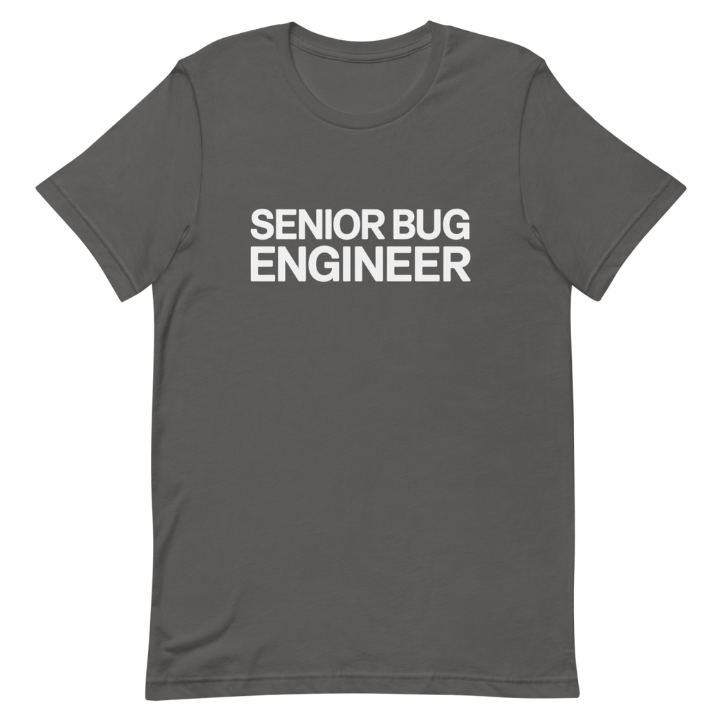 Senior Bug Engineer bugs code developer - Developer T-shirt - techmerch.io