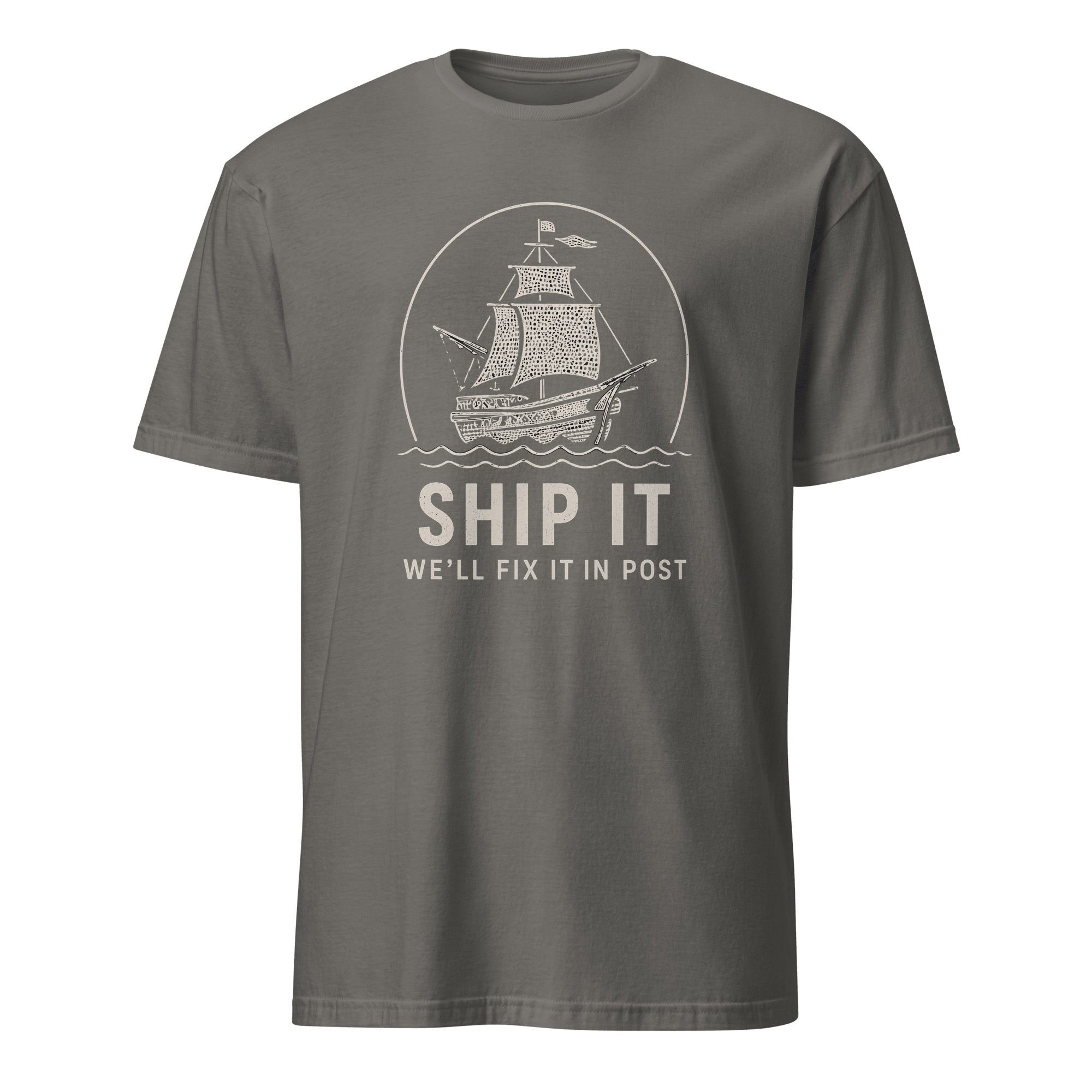 Ship It Fix It in Post bugs deployment sarcastic - Developer T-shirt - techmerch.io