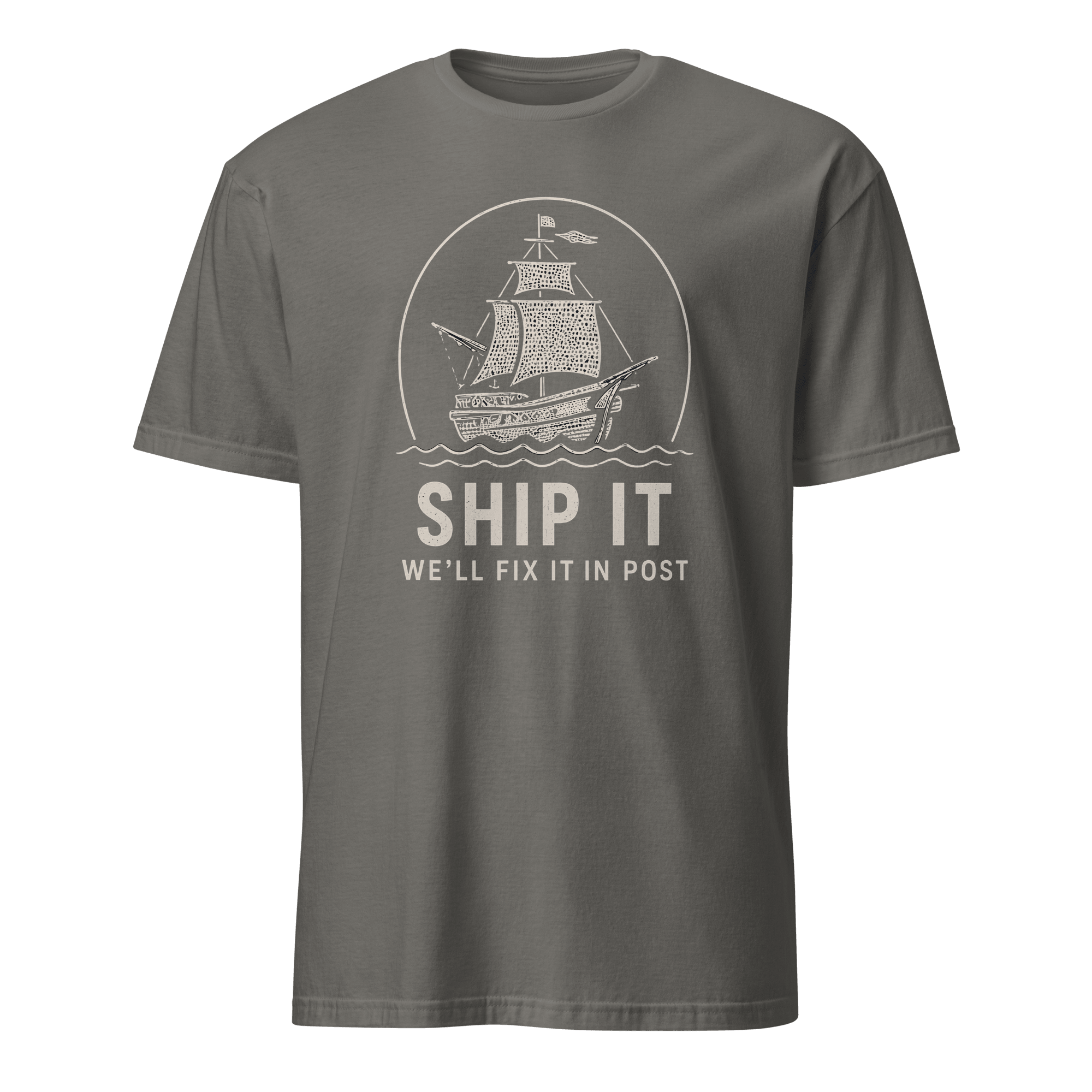 Ship It Fix It in Post bugs deployment sarcastic - Developer T-shirt - techmerch.io