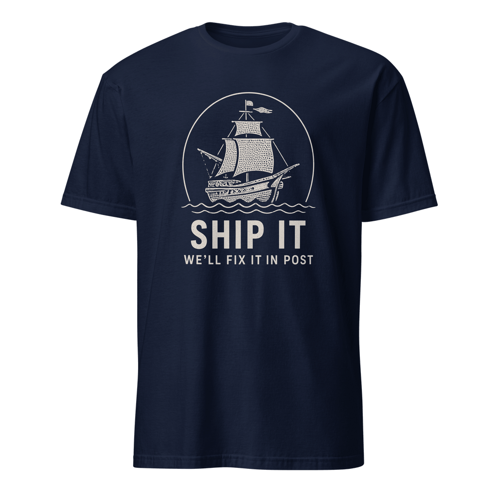 Ship It Fix It in Post bugs deployment sarcastic - Developer T-shirt - techmerch.io