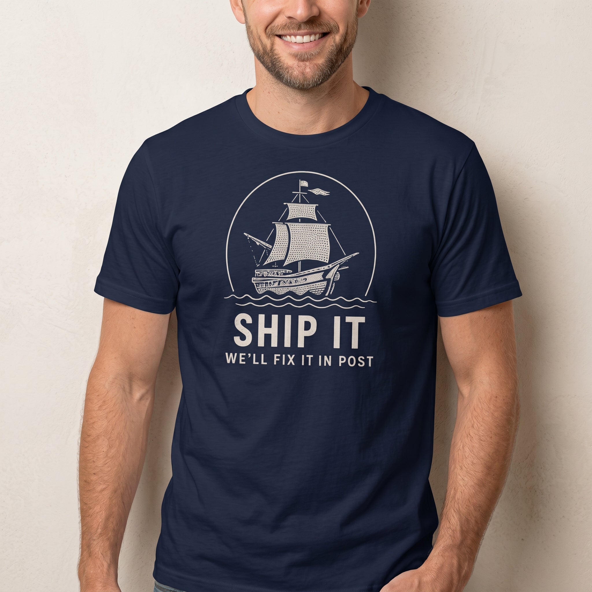 Ship It Fix It in Post bugs deployment sarcastic - Developer T-shirt - techmerch.io