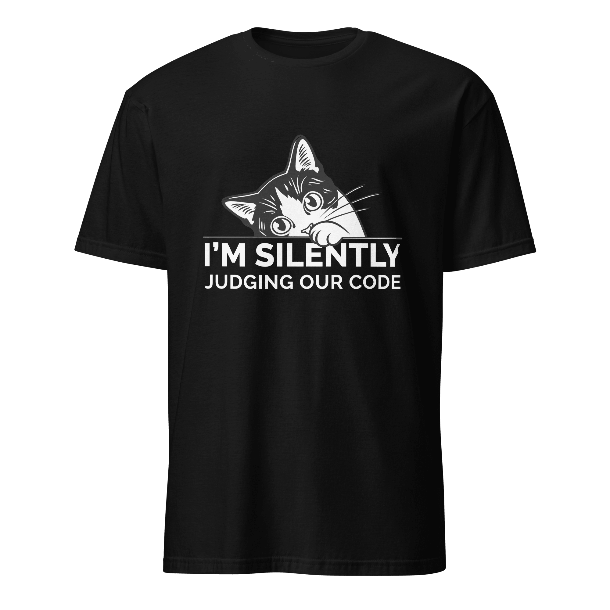 Silently Judging Code cartoon code full - search silently judging code - Developer T-shirt - techmerch.io