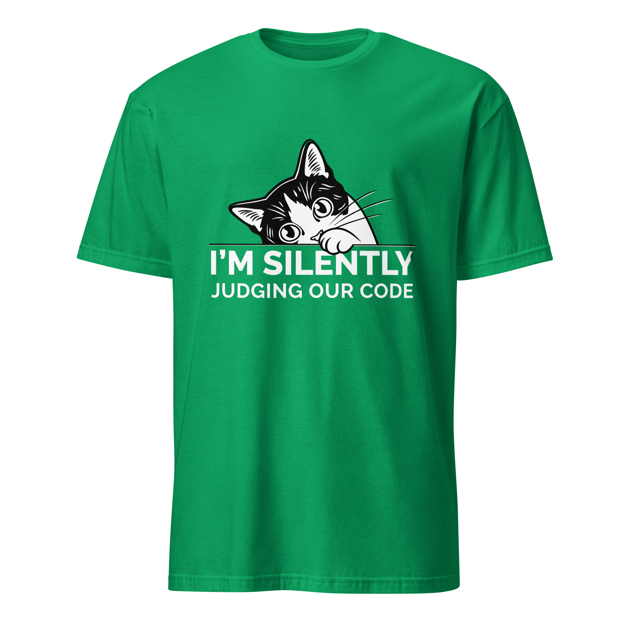 Silently Judging Code cartoon code full - search silently judging code - Developer T-shirt - techmerch.io