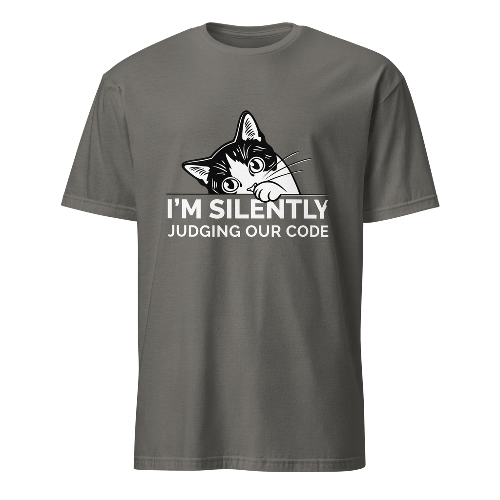 Silently Judging Code cartoon code full - search silently judging code - Developer T-shirt - techmerch.io