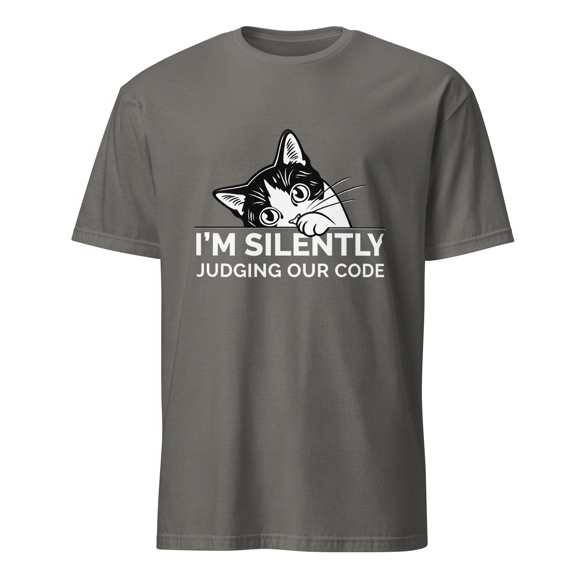 Silently Judging Code cartoon code full - search silently judging code - Developer T-shirt - techmerch.io