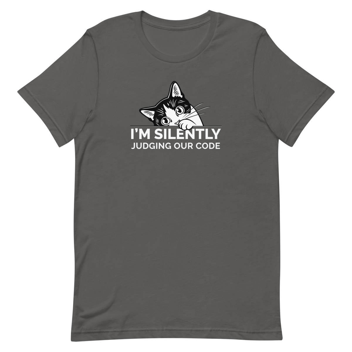 Silently Judging Code cartoon coding cute - Developer T-shirt - techmerch.io