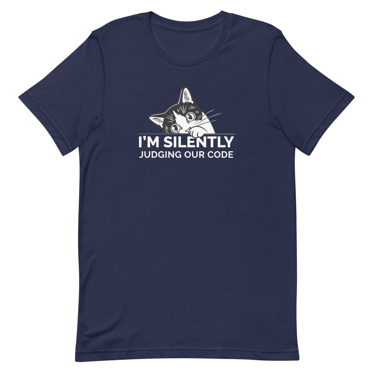 Silently Judging Code cartoon coding cute - Developer T-shirt - techmerch.io
