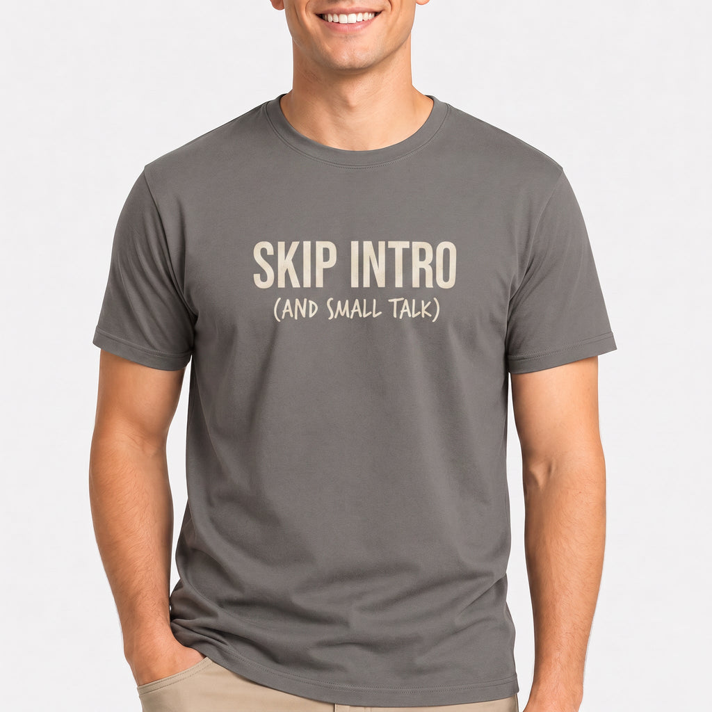 Skip Intro deadpan full-search Skip Intro And Small Talk new - Developer T-shirt - techmerch.io