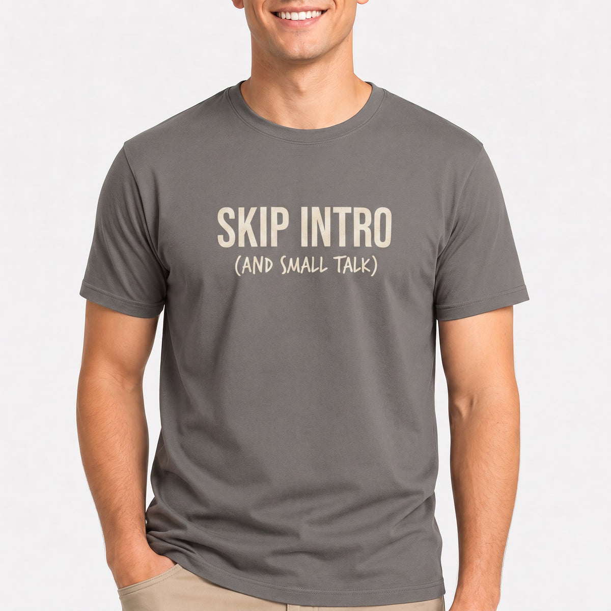 Skip Intro deadpan full-search Skip Intro And Small Talk new - Developer T-shirt - techmerch.io