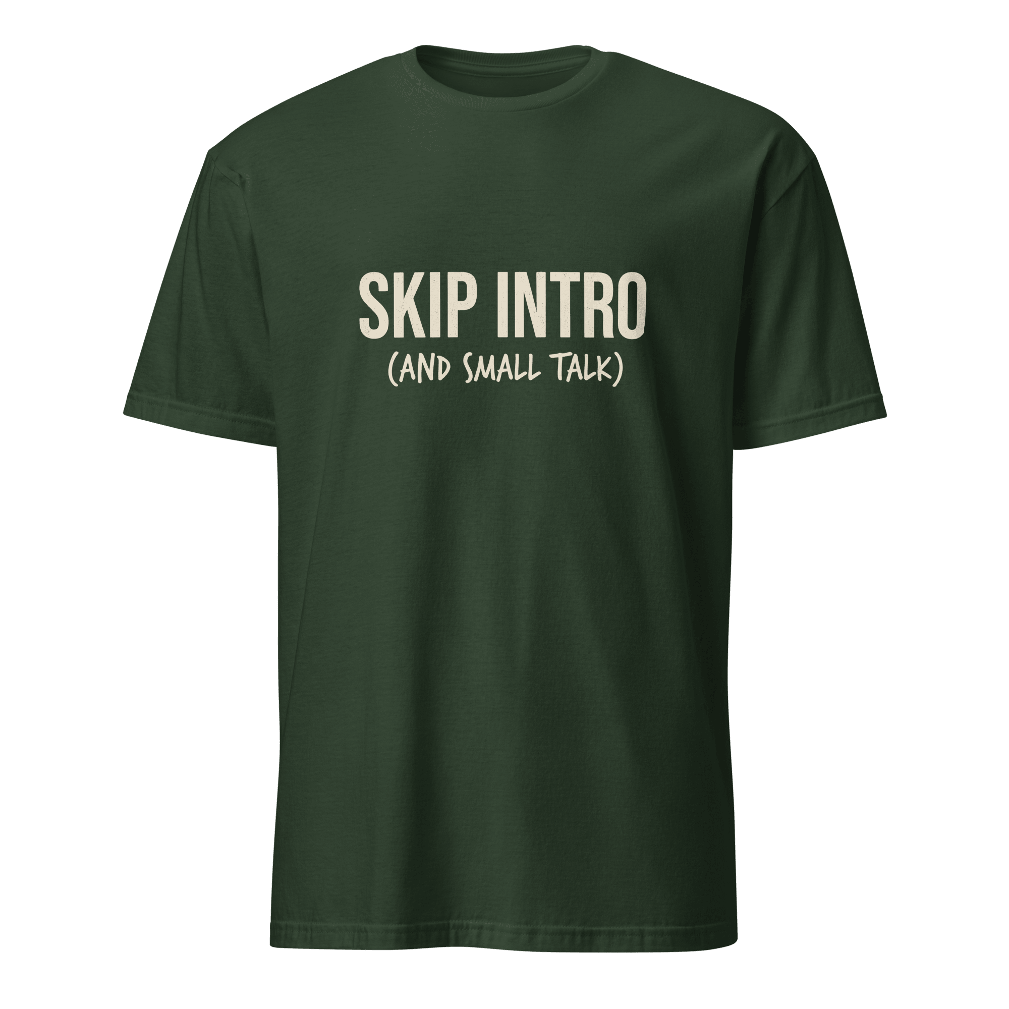 Skip Intro deadpan full-search Skip Intro And Small Talk new - Developer T-shirt - techmerch.io