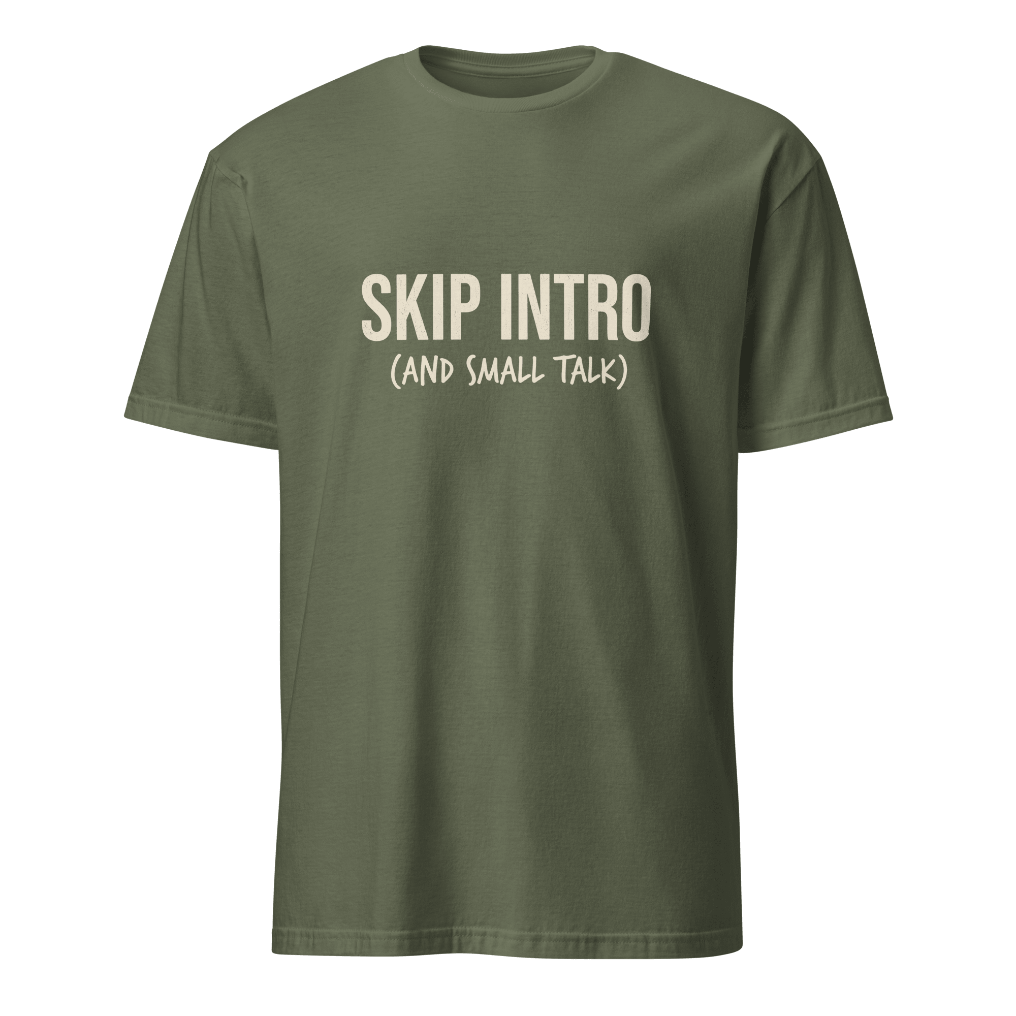 Skip Intro deadpan full-search Skip Intro And Small Talk new - Developer T-shirt - techmerch.io