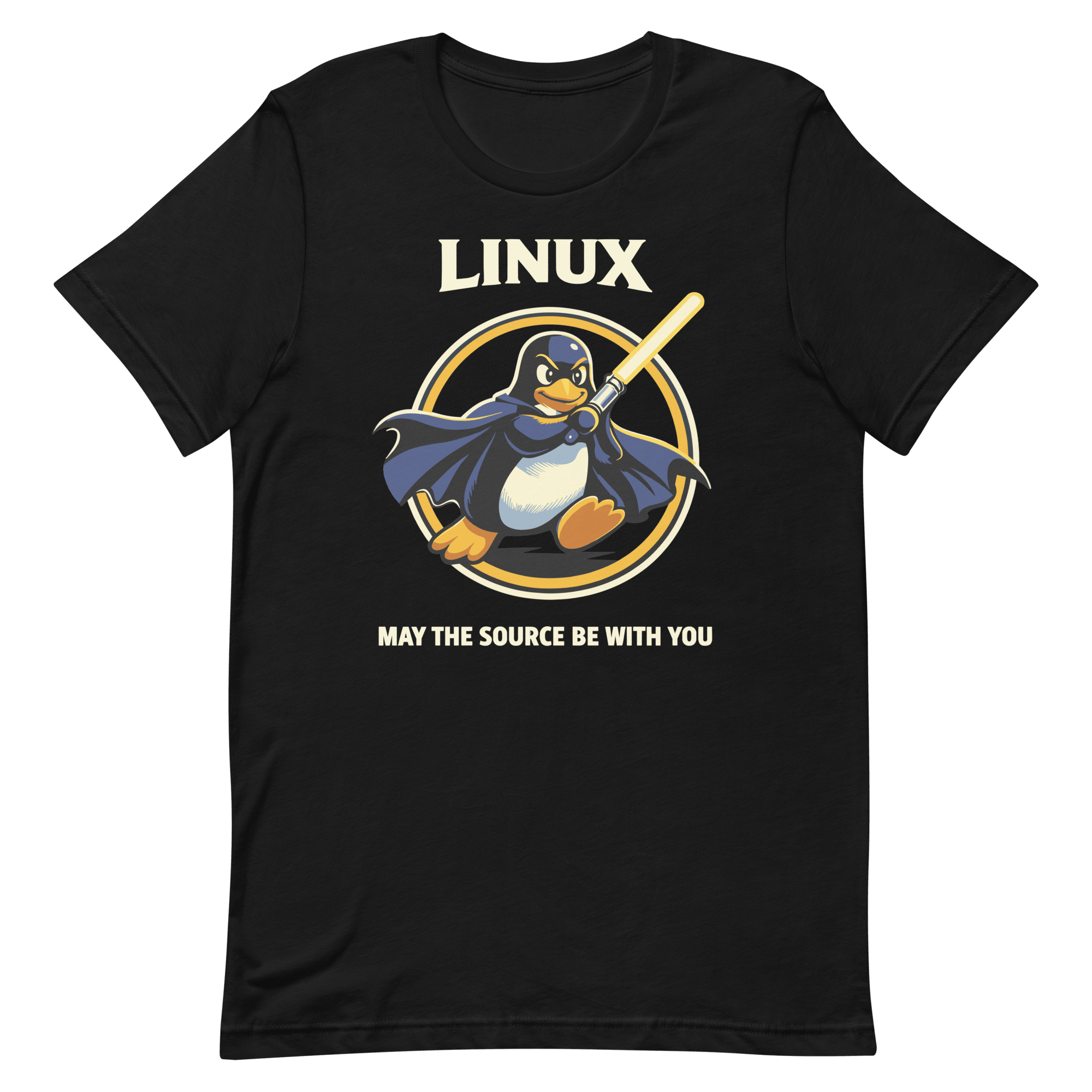 Source Be With You cartoon full - search Linux May The Source Be With You linux - Developer T-shirt - techmerch.io