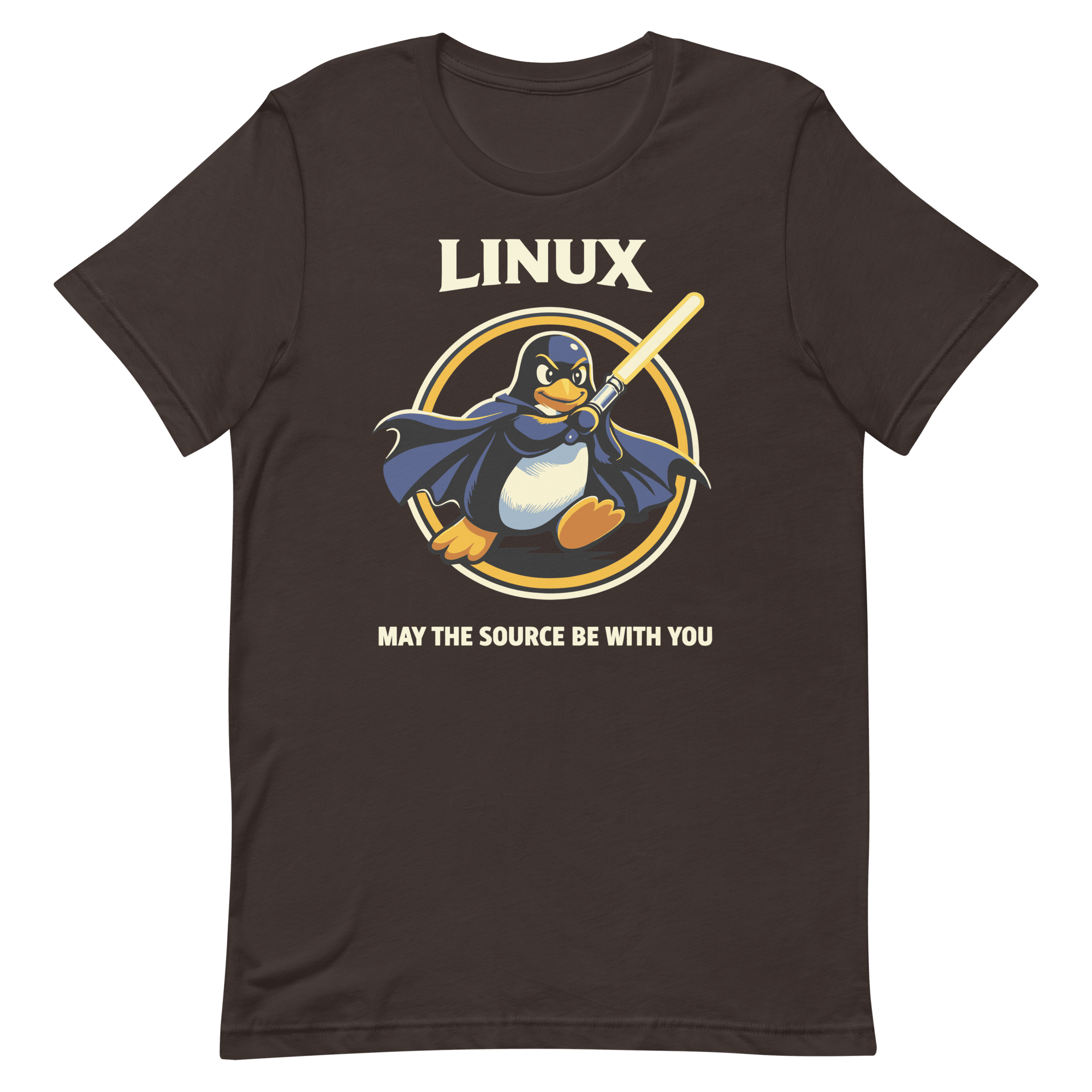 Source Be With You cartoon full - search Linux May The Source Be With You linux - Developer T-shirt - techmerch.io