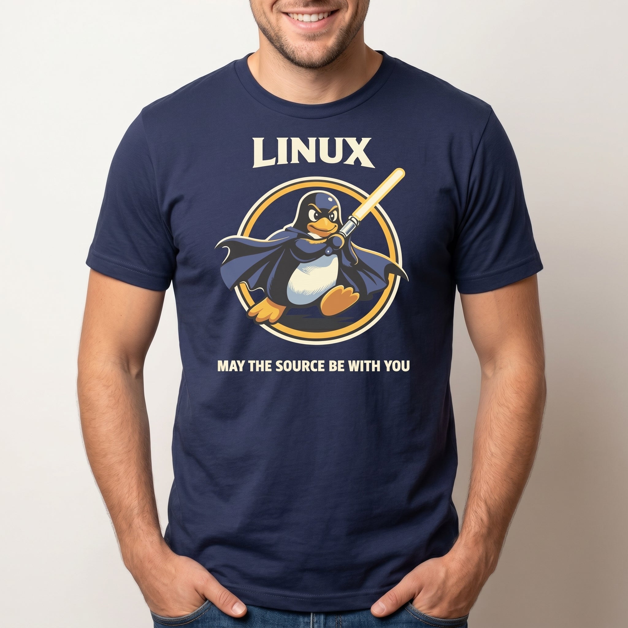 Source Be With You cartoon full - search Linux May The Source Be With You linux - Developer T-shirt - techmerch.io
