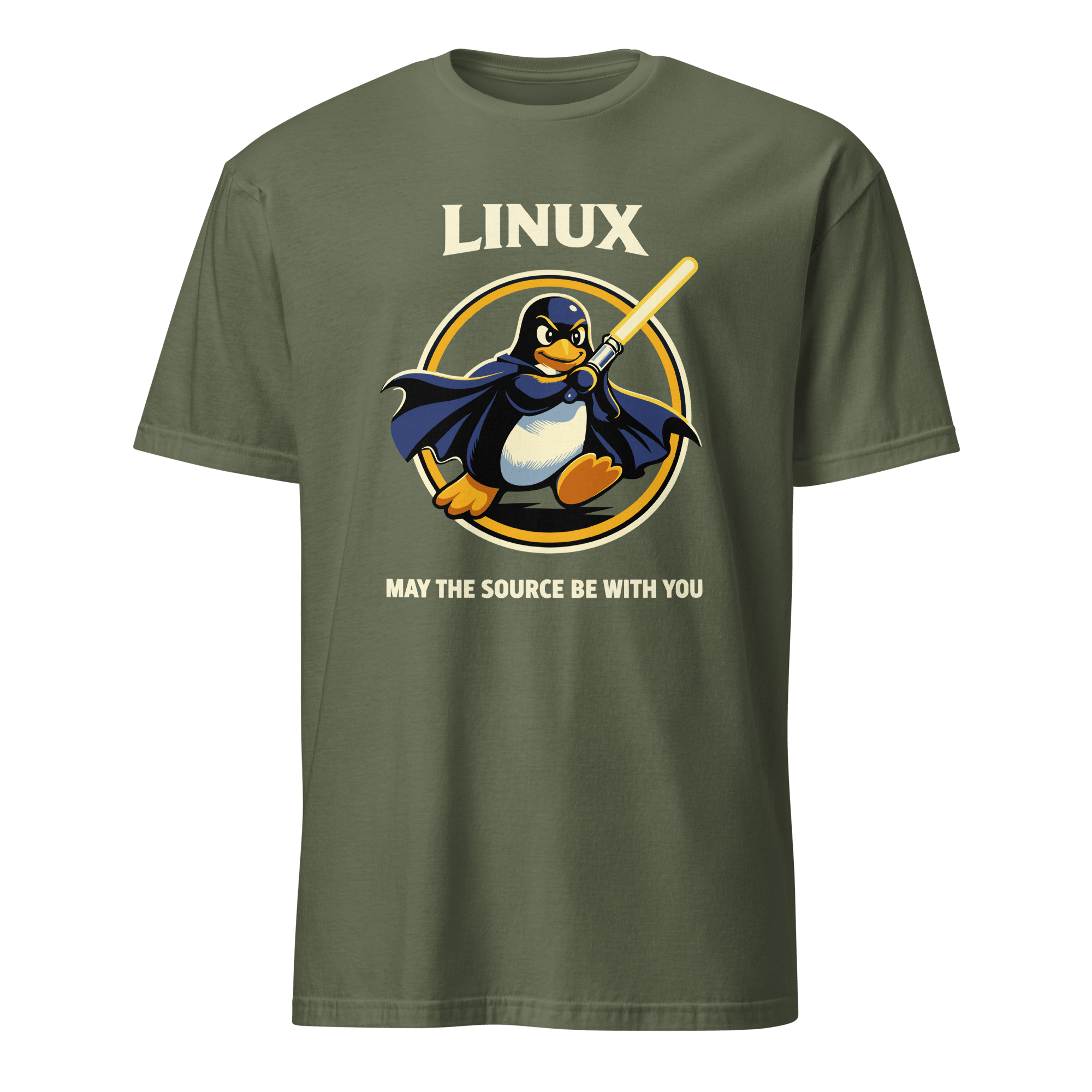 Source Be With You cartoon full-search Linux May The Source Be With You linux - Developer T-shirt - techmerch.io